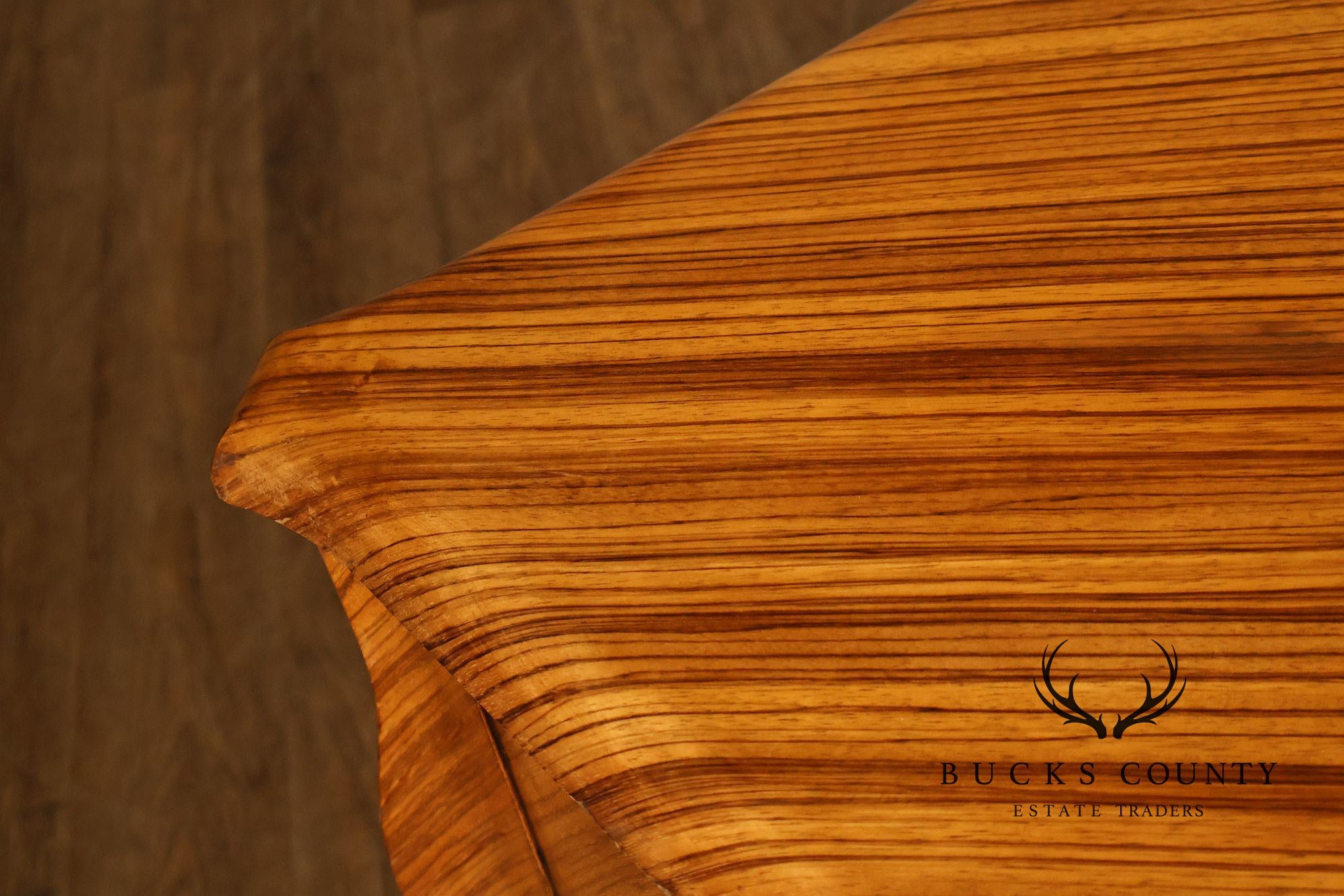 William Switzer Louis XV Zebrawood Bureau Plat Writing Desk