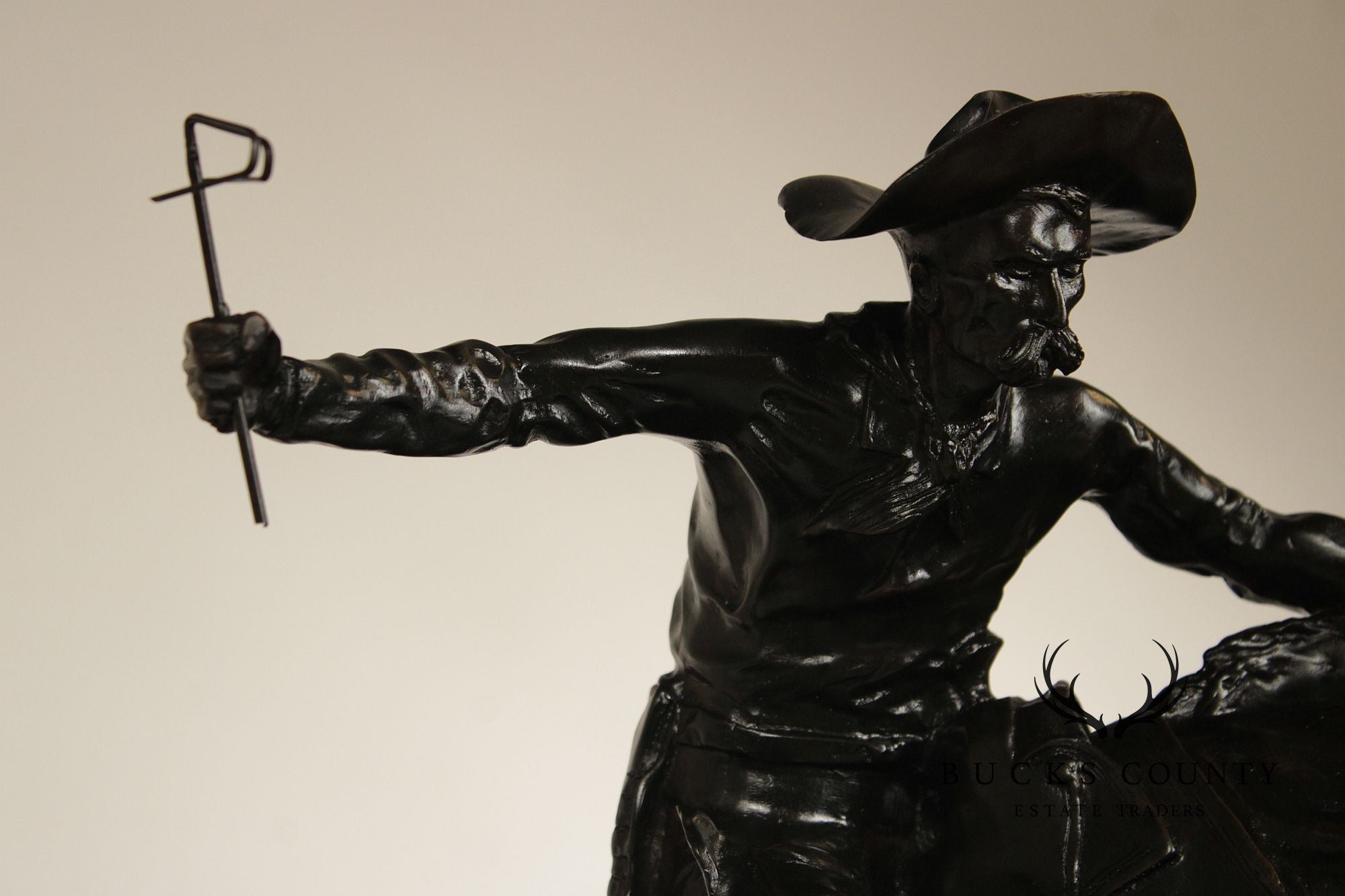 Frederic Remington Bronze Statue, 'Bronco Buster'
