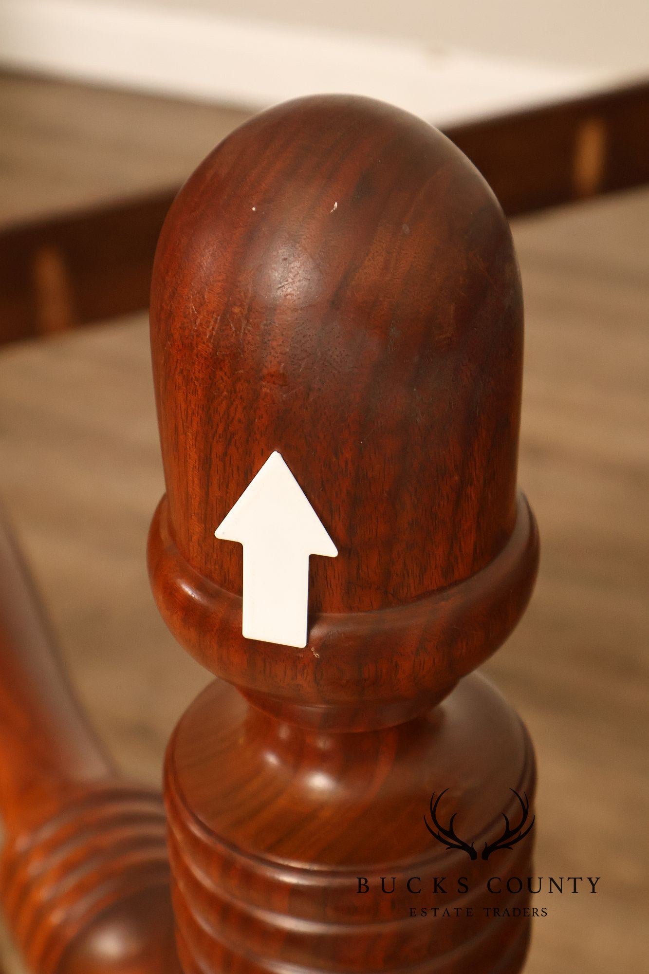 E.A. Clore & Sons Custom Walnut Queen Cannonball Bed