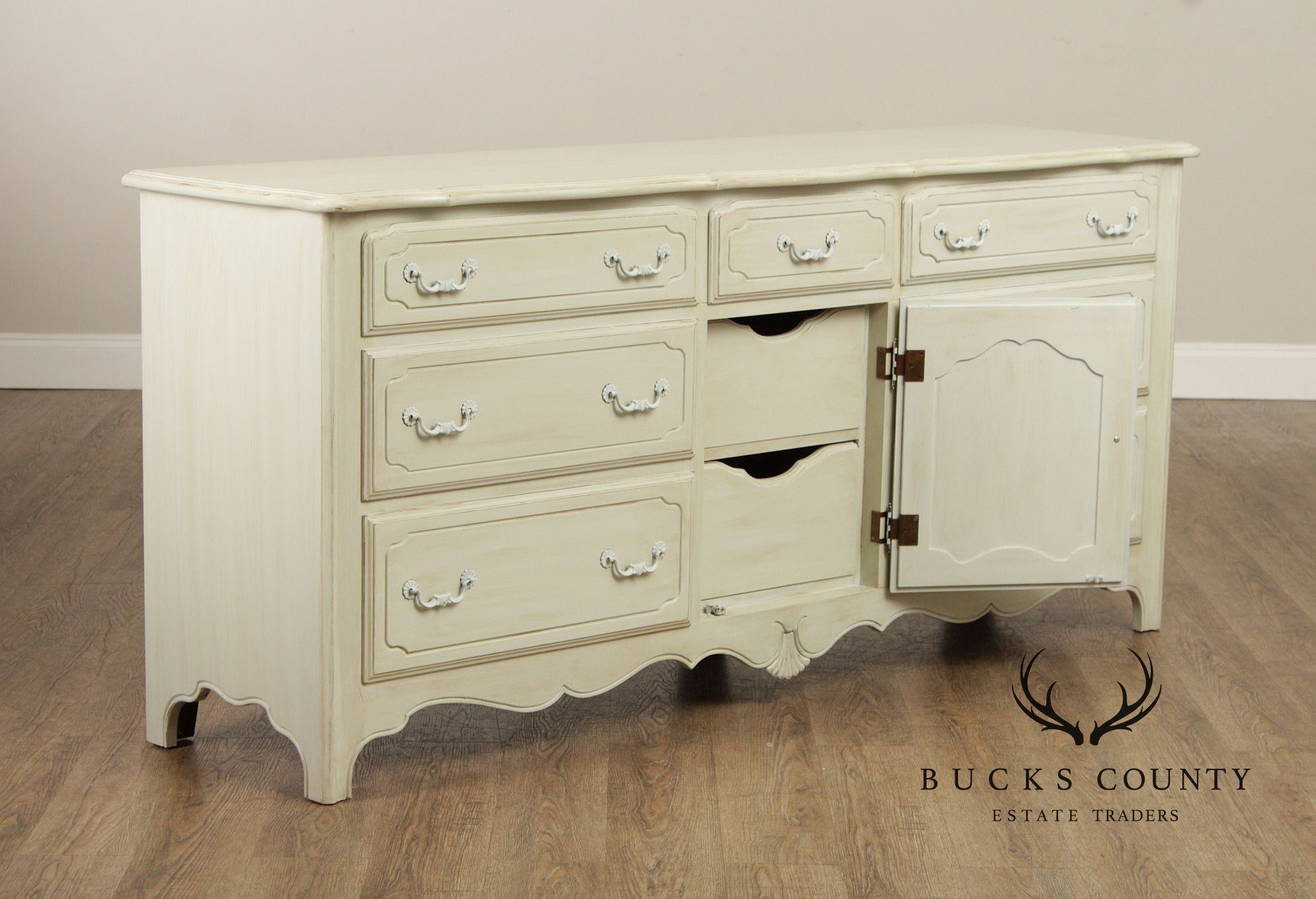 Ethan Allen 'Country French' Painted Door Dresser