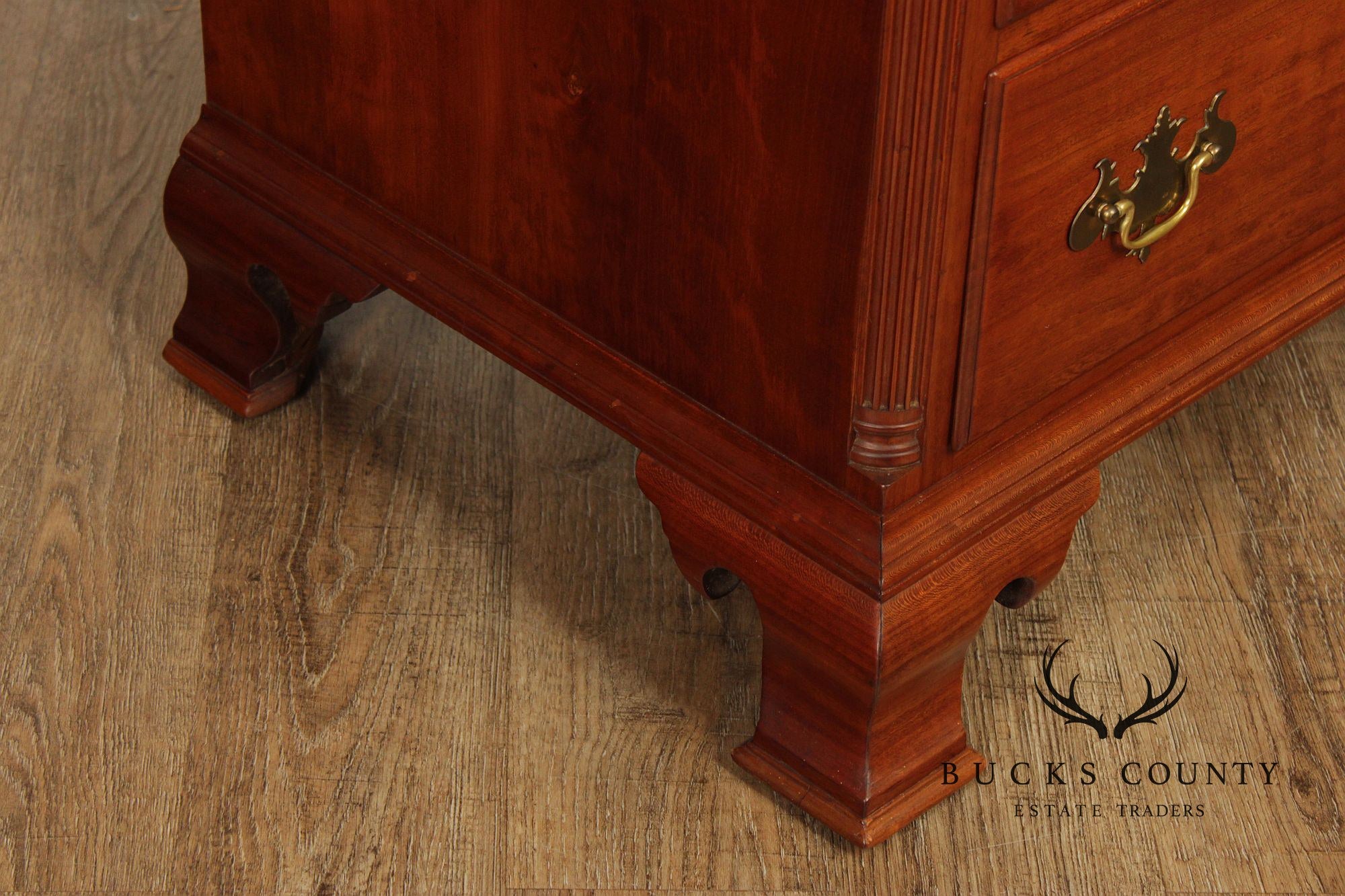 Robert Whitley Chippendale Style Hand Crafted Cherry Chest Of Drawers