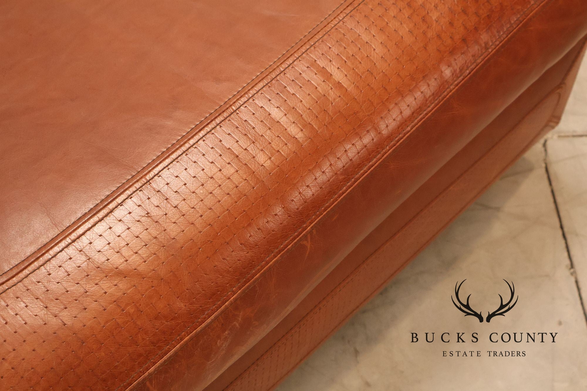 Stickley Santa Fe Leather Chair And Ottoman