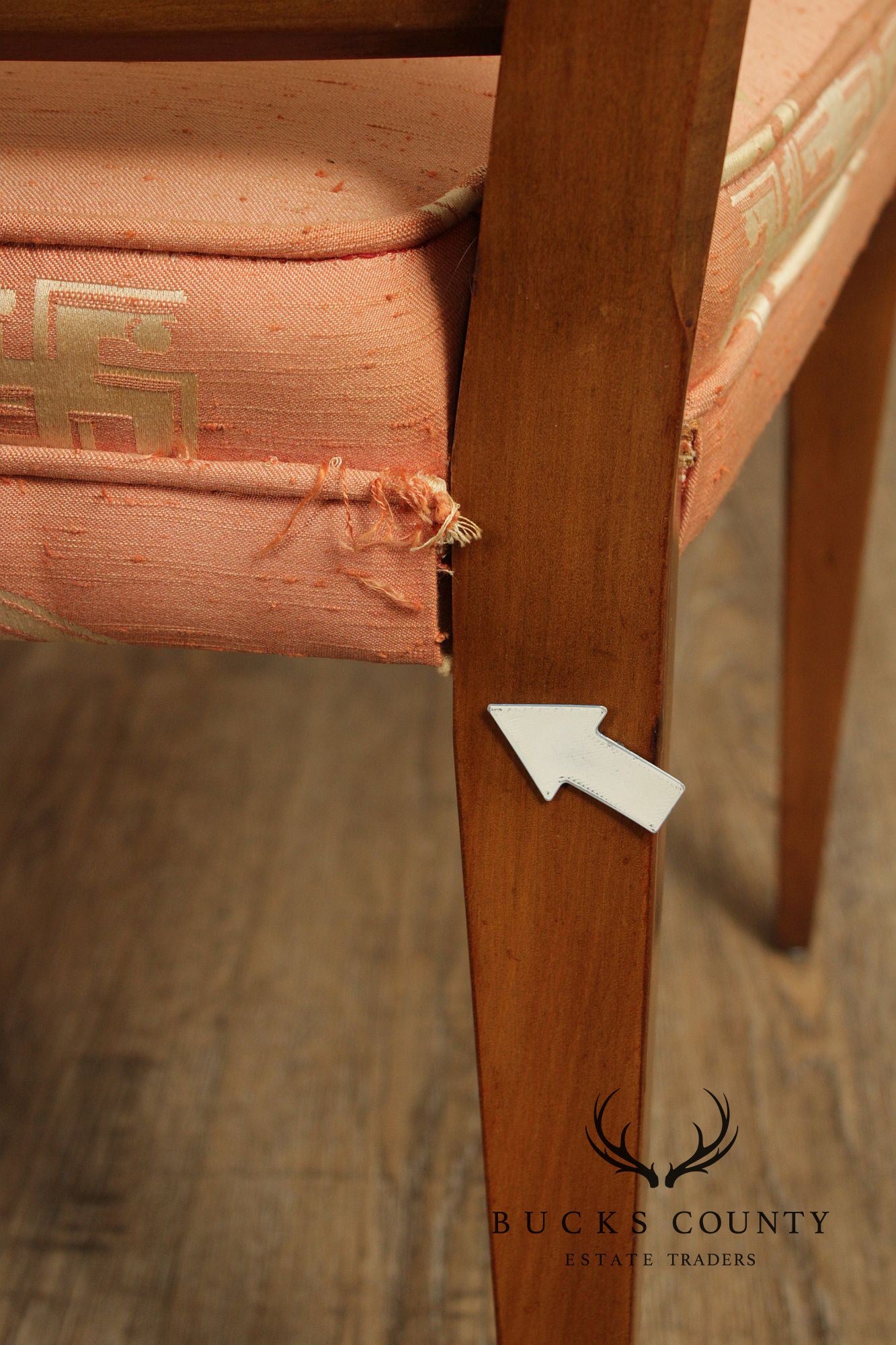 John Widdicomb Mid-Century Modern Set Of Four Walnut Cane Back Dining Chairs
