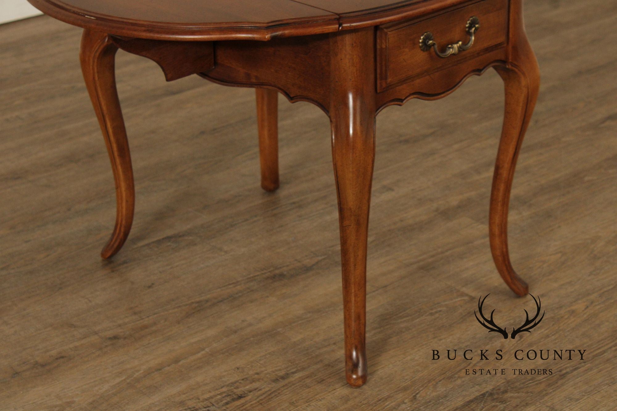 Ethan Allen 'Country French' One-Drawer Pembroke Table