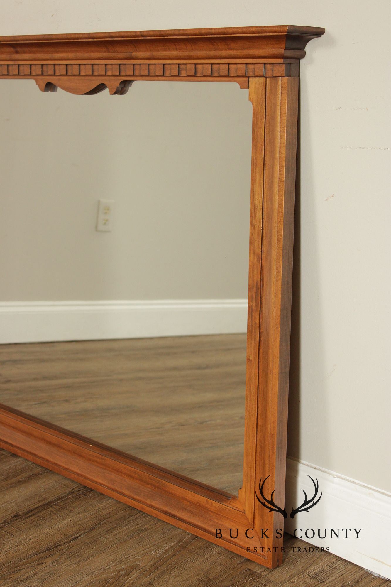 Beals Furniture Colonial Revival Maple Dresser Mirror