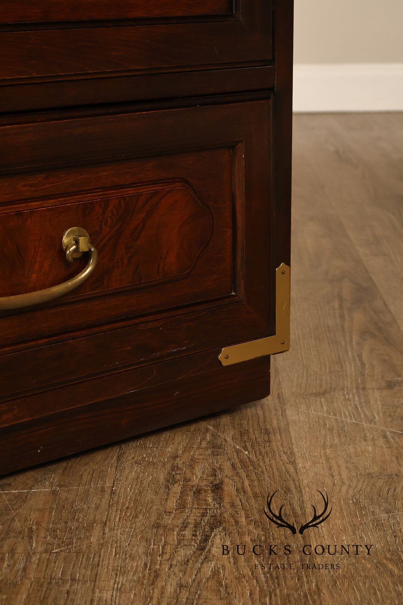 Bernhardt Vintage Campaign Style Door Chest