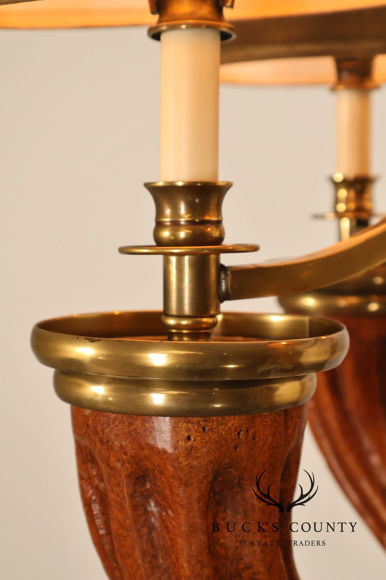 Chapman Horn Four Light Chandelier