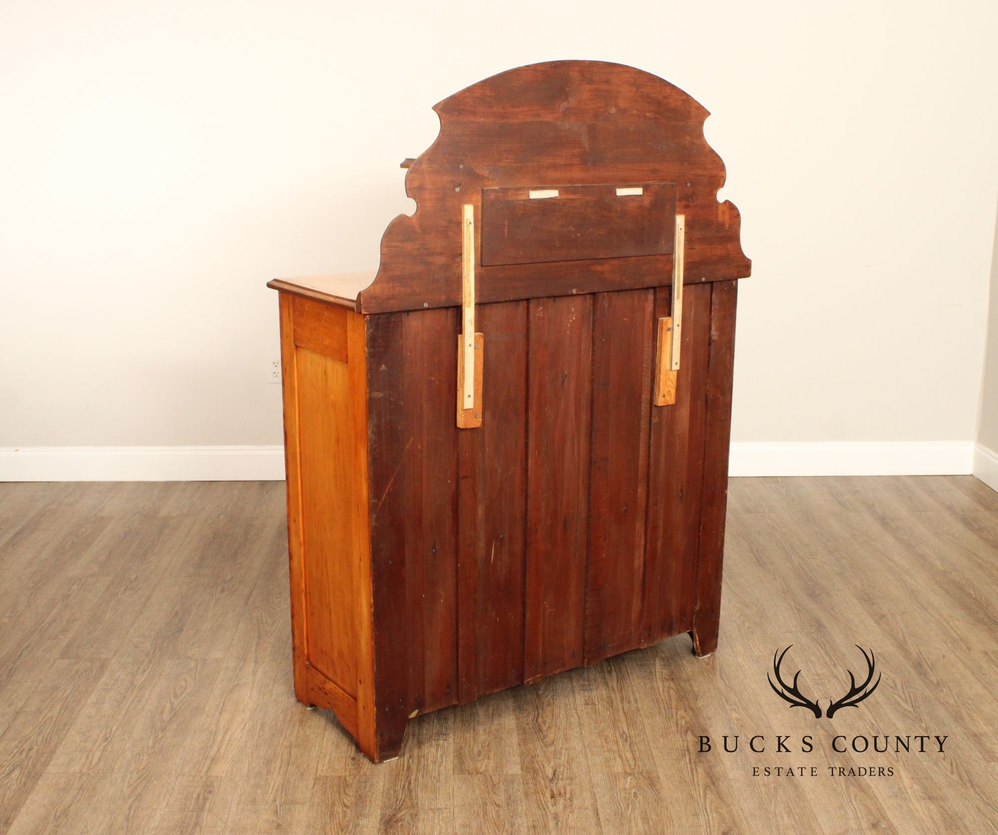 Antique Pine Jelly Cupboard Cabinet