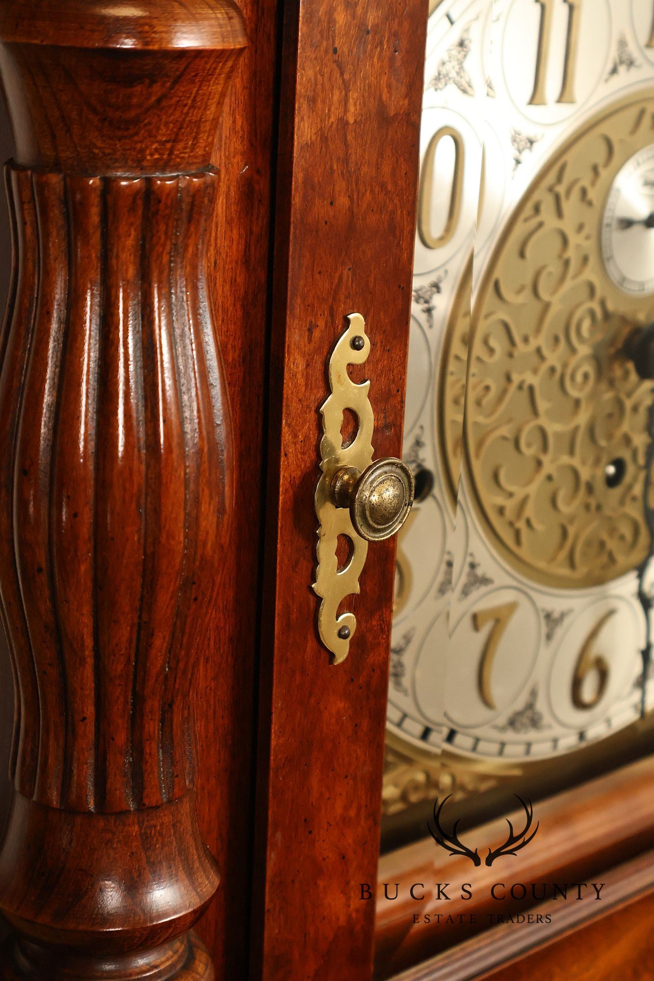 Ridgeway Traditional Cherry Grandfather Clock