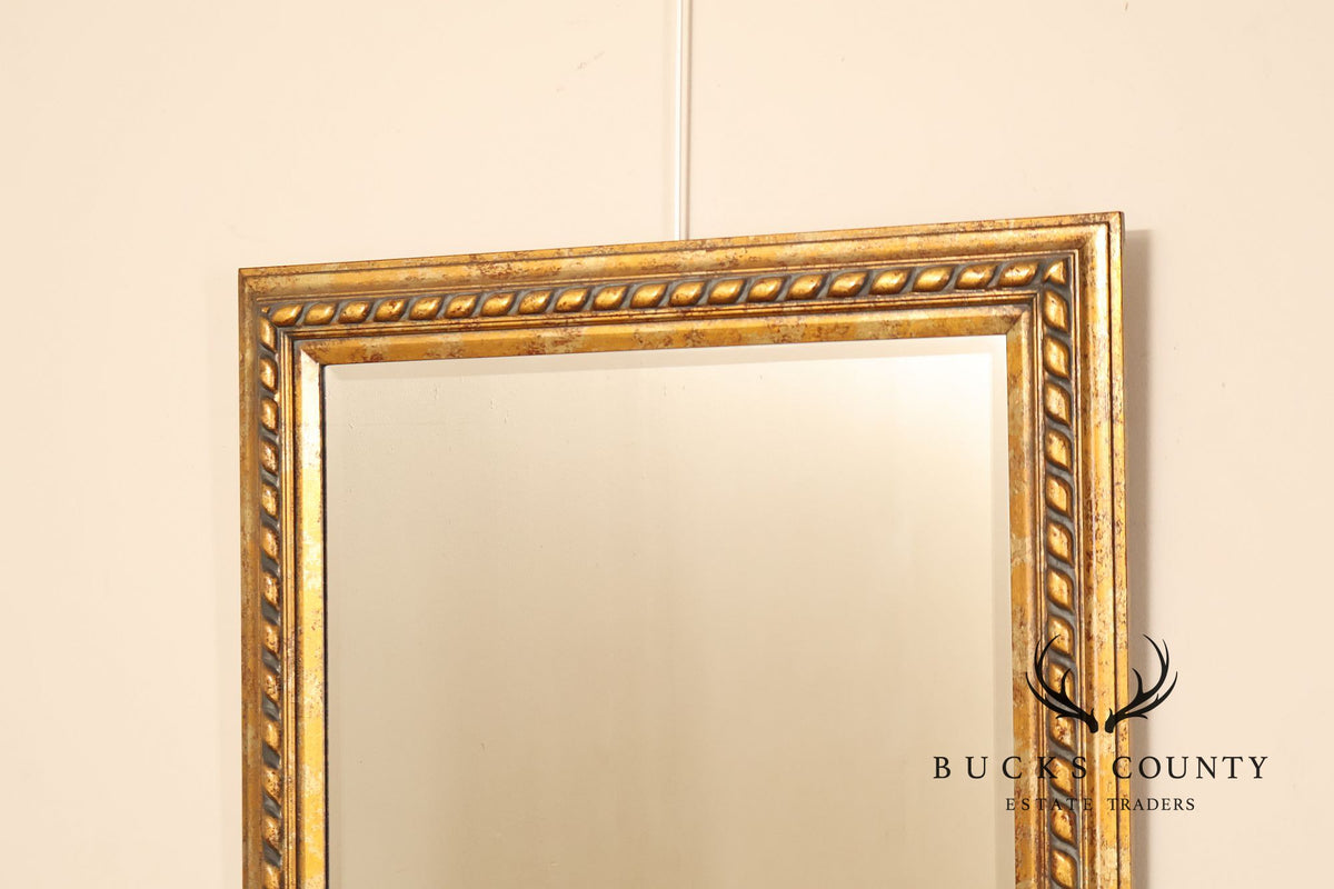 Traditional Giltwood Beveled Rectangular Wall Mirror