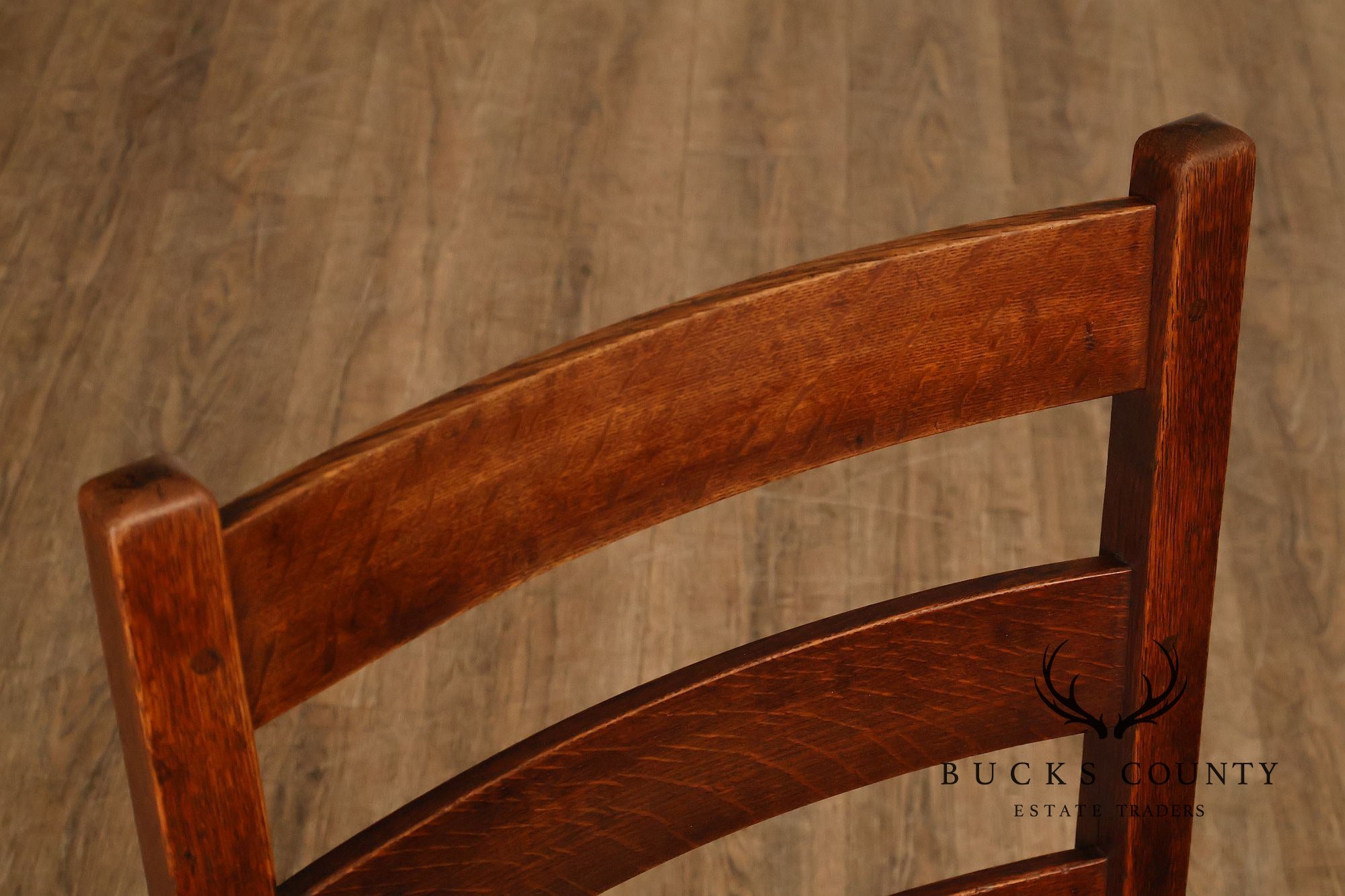 Antique Gustav Stickley No. 306 1/2 Oak Dining Chairs Set Of Seven