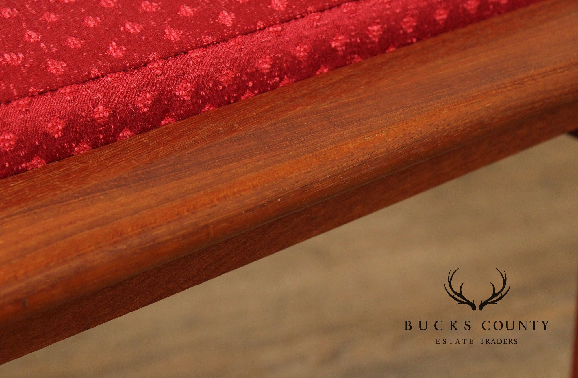 Illum Wikkelso Danish Modern Teak Ottoman