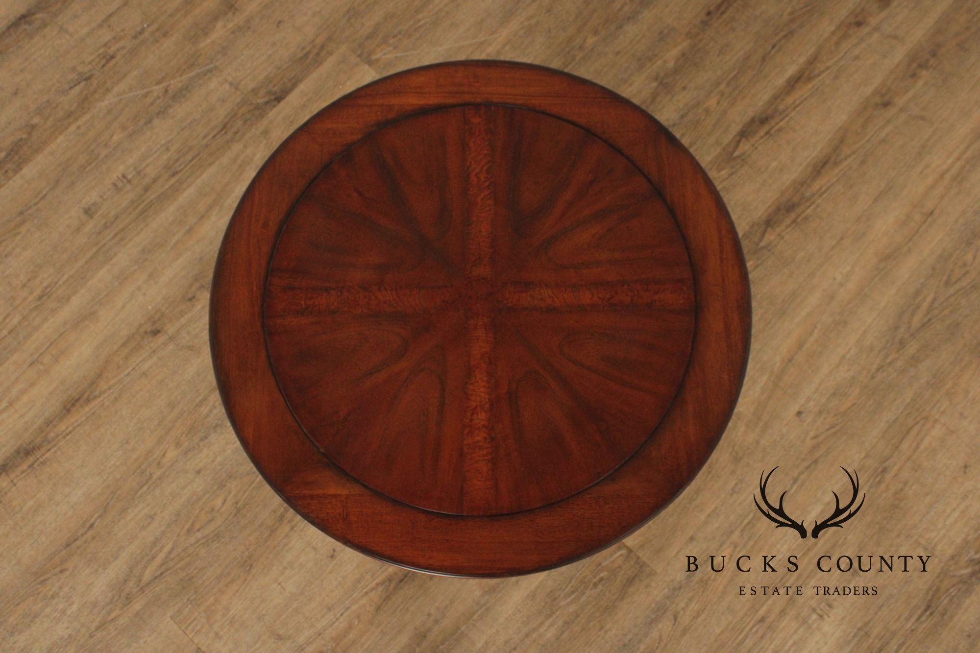 Regency Style Mahogany Round Top Side Table