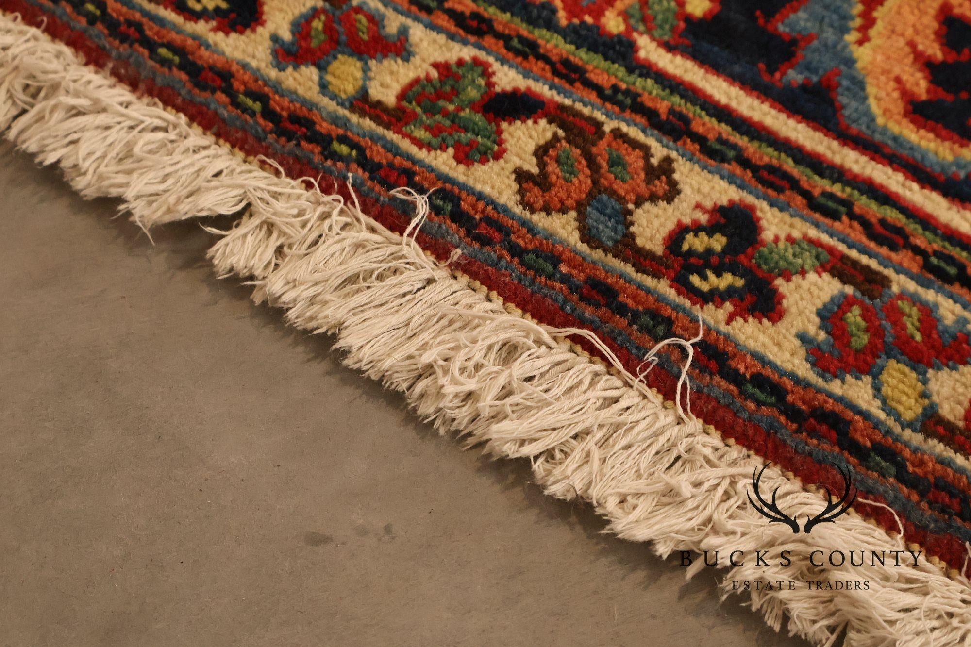 Persian Heriz Hand Knotted Wool Room Size Rug 9' x 13'