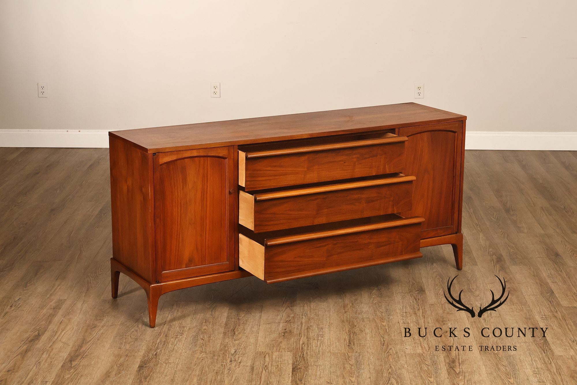 Lane Rhythm Mid Century Walnut Sideboard