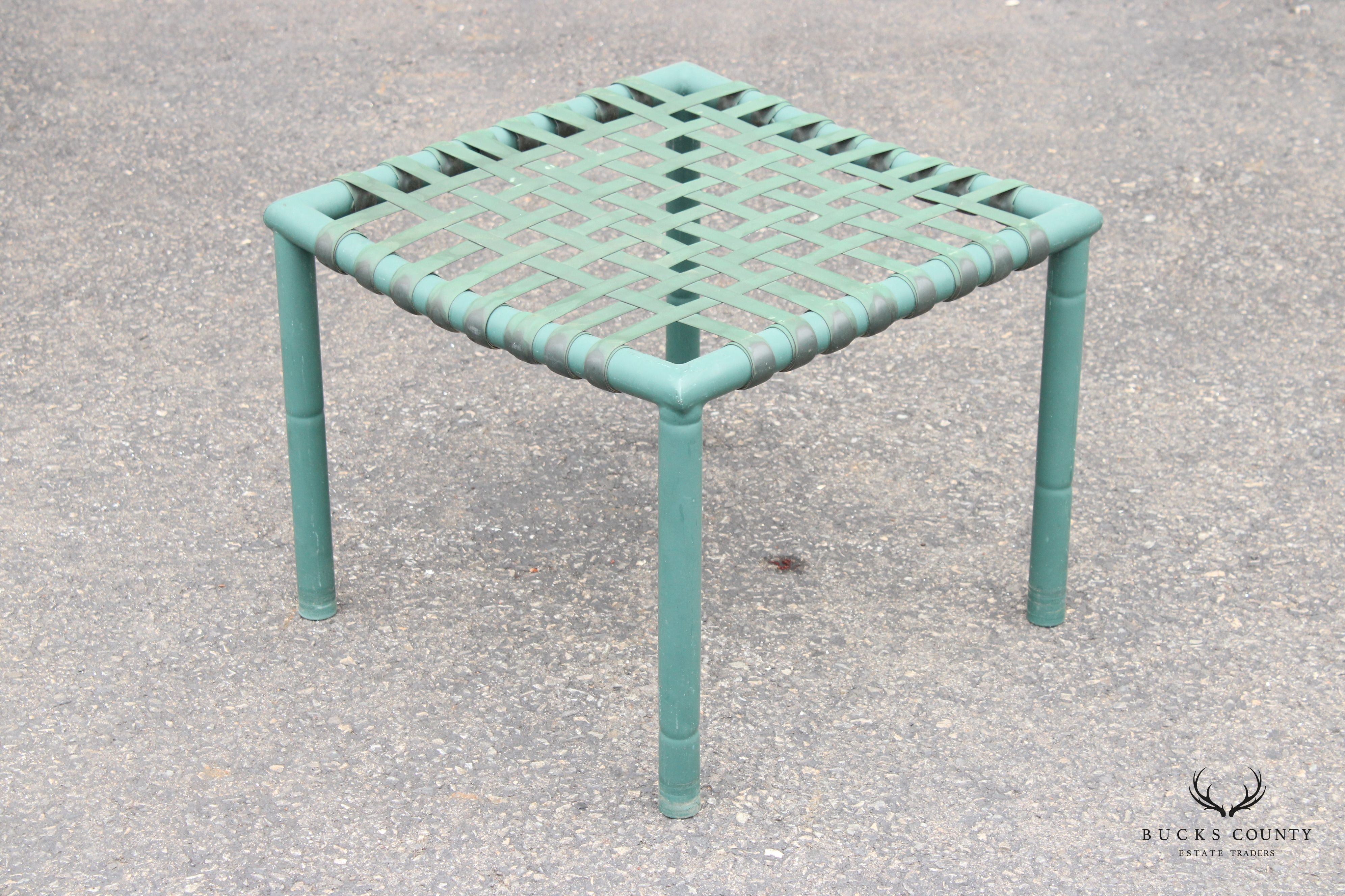 Hauser Vintage Pair of Faux Bamboo Outdoor Patio Stools