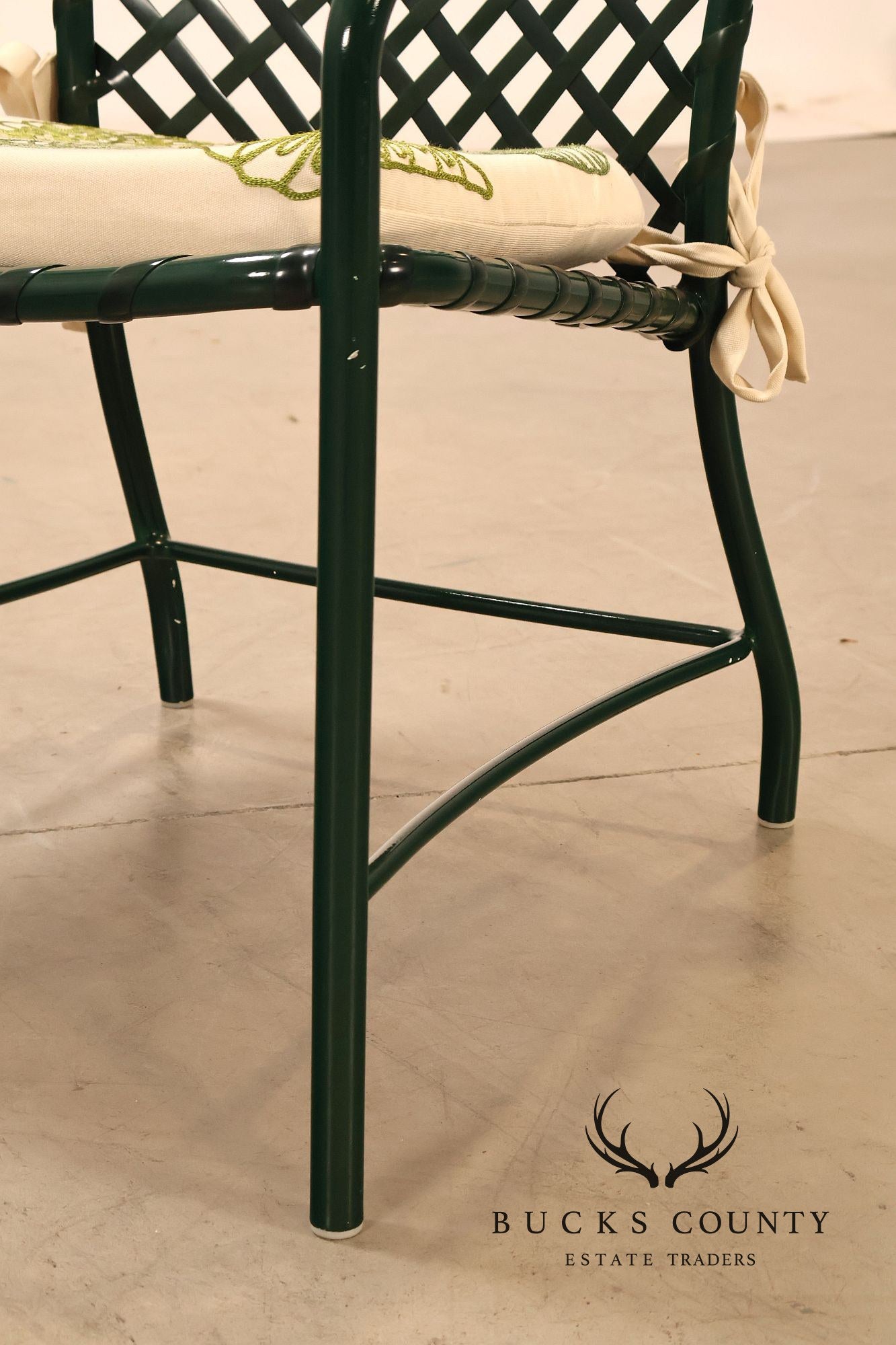 Brown Jordan Tamiami Hunter Green Patio Dining Table And 6 Chairs Set
