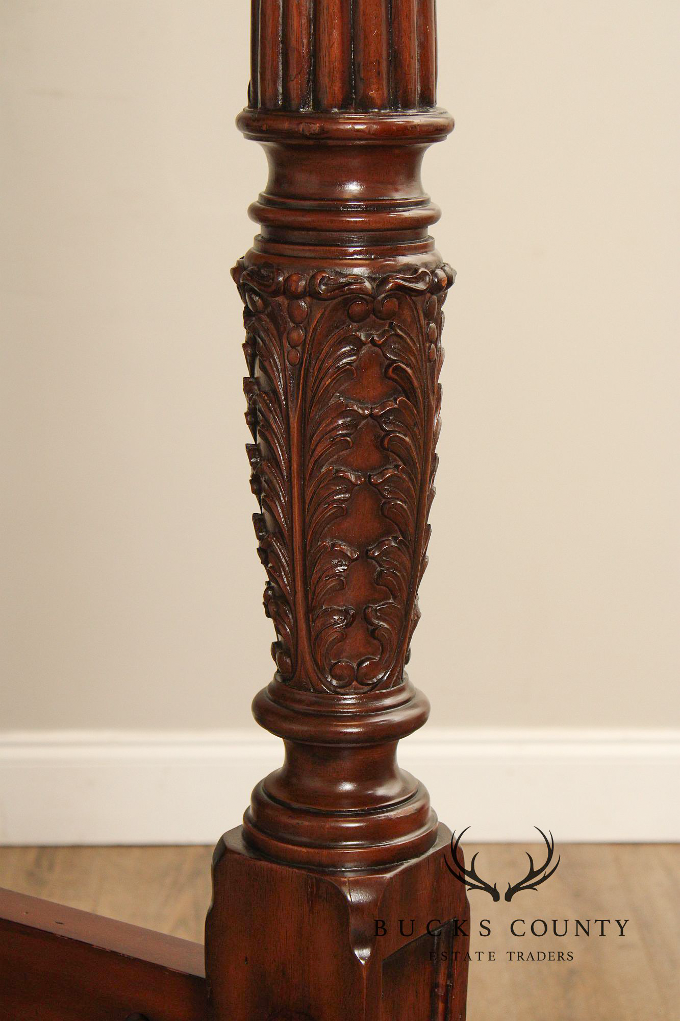 Ethan Allen Federal Style Mahogany King Poster Canopy Bed