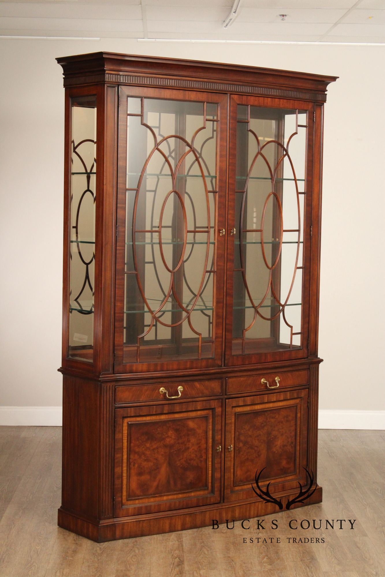 Henredon Regency Style Mahogany China Cabinet