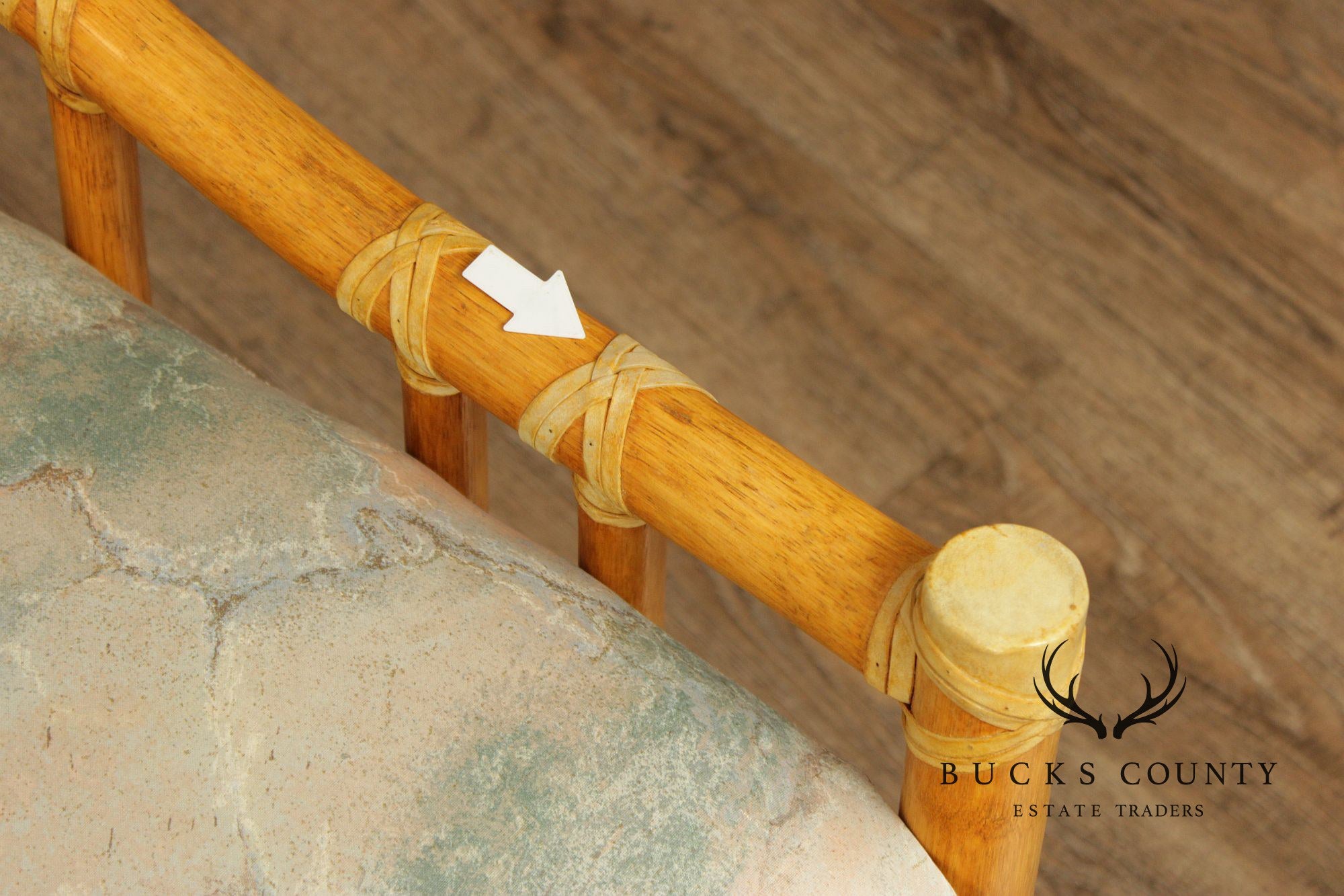 McGuire Organic Modern Rattan Three Cushion Sofa