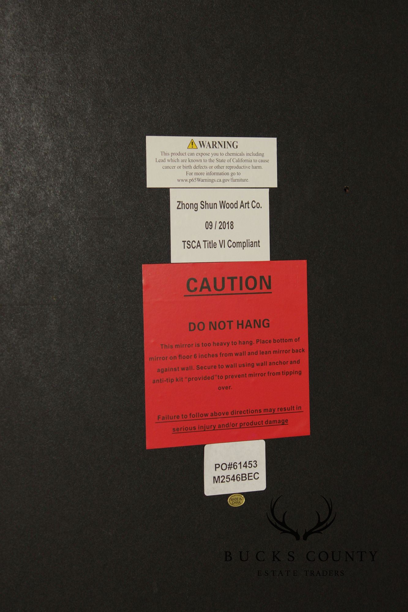 Hollywood Regency Oversized Beaded Floor Mirror