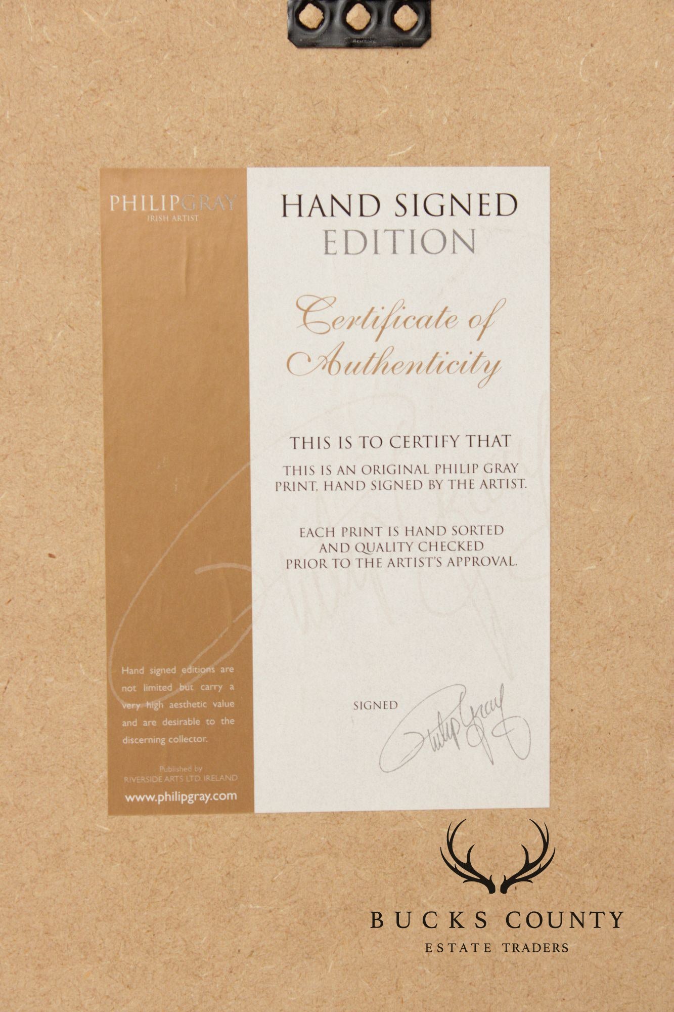 Philip Gray Impressionist Style LandHand Signed Print, 'Croagh Patrick, Co. Mayo'