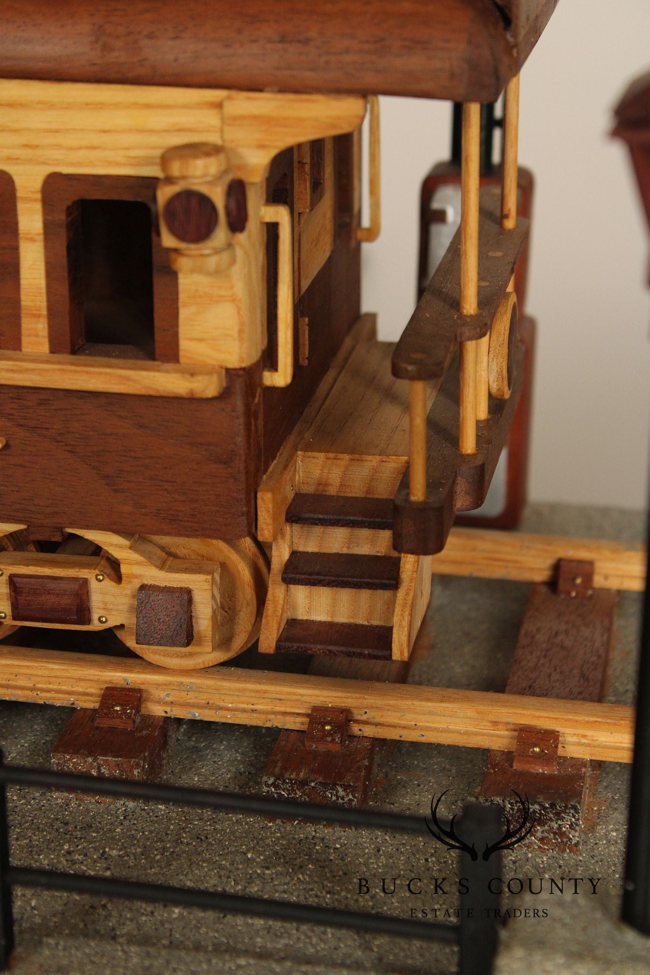 Philip Jacoby Carved Wood Model Train