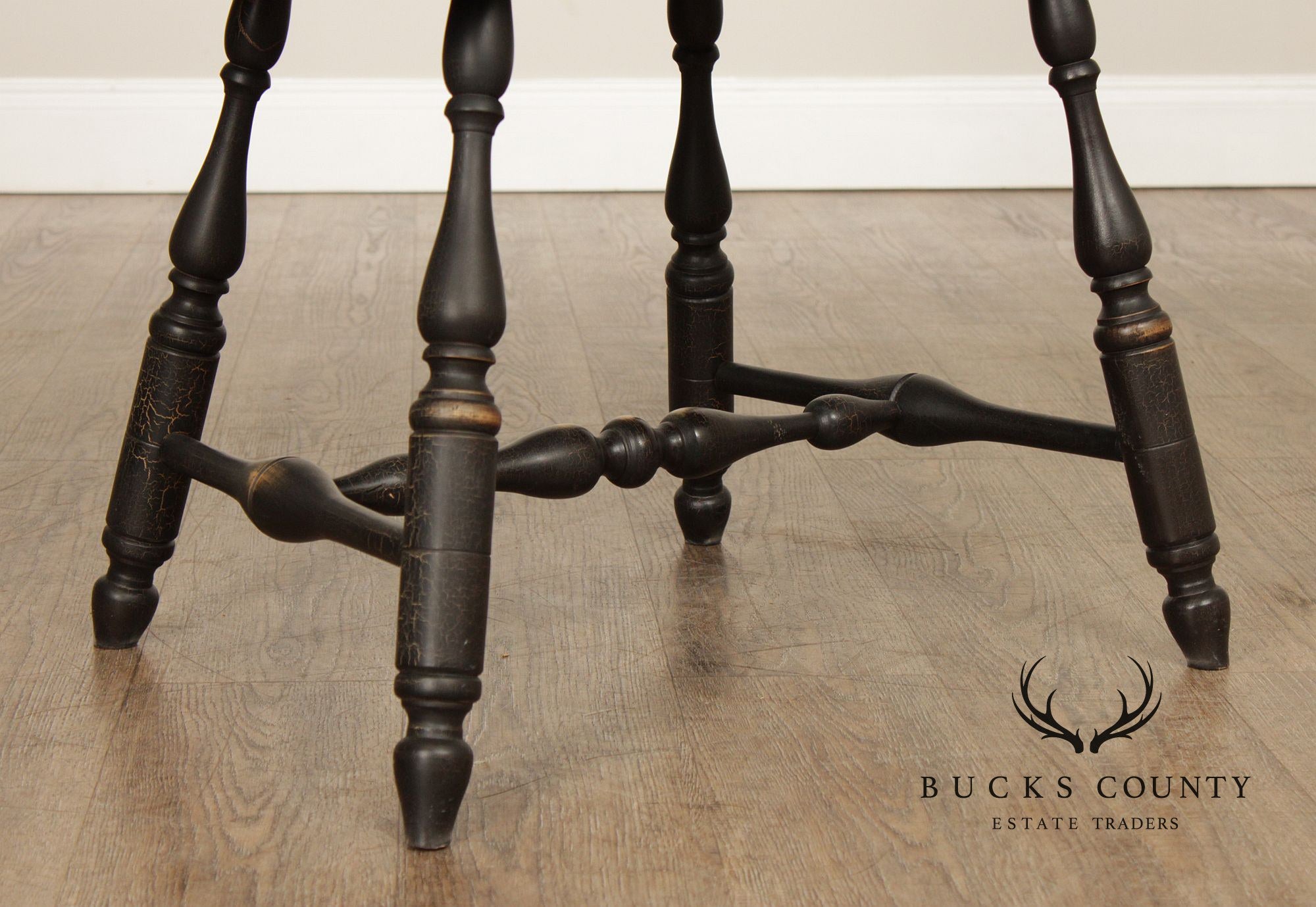 Ashlen Pair of Crackle Painted Windsor Armchairs