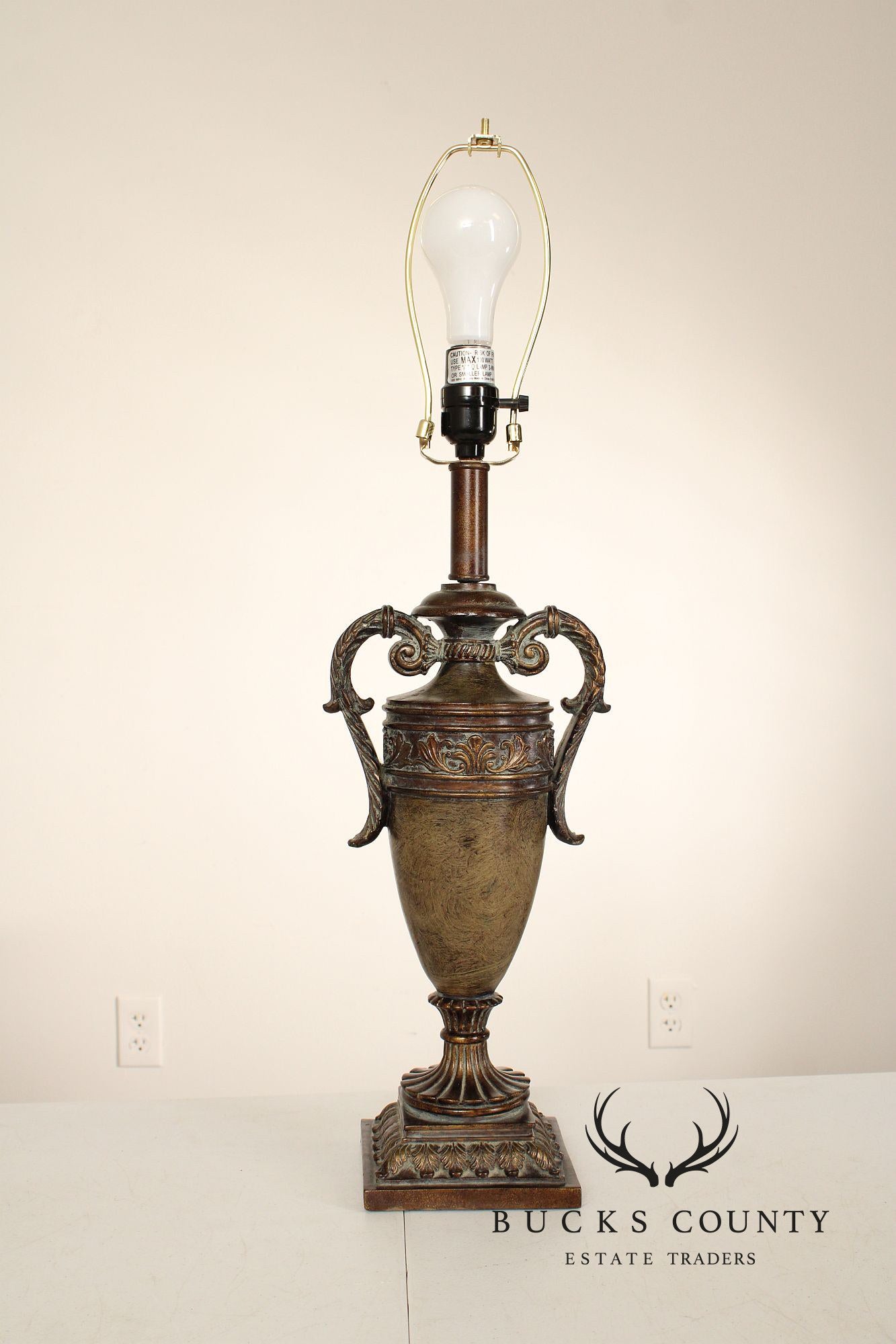 Neoclassical Style Pair of Urn Form Table Lamps