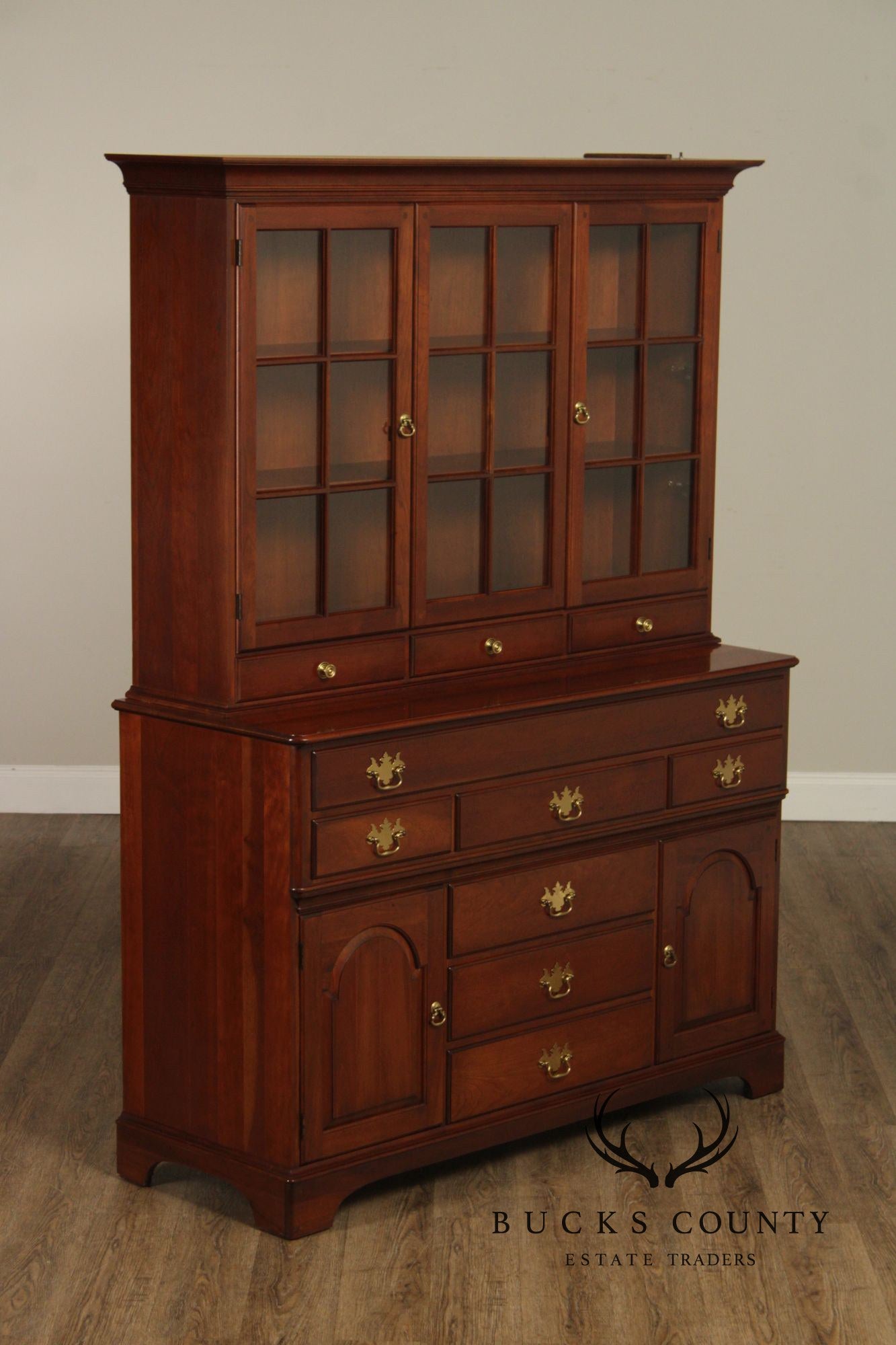 Pennsylvania House Cherry Chippendale Style China Cabinet