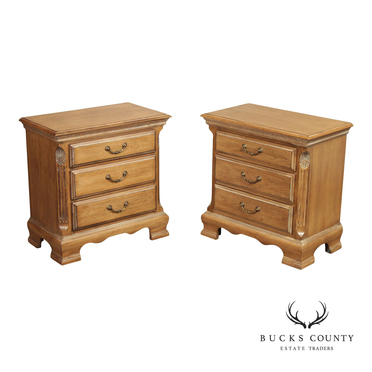 Lexington Camden Hall Collection Pair Of Three-Drawer Nightstands