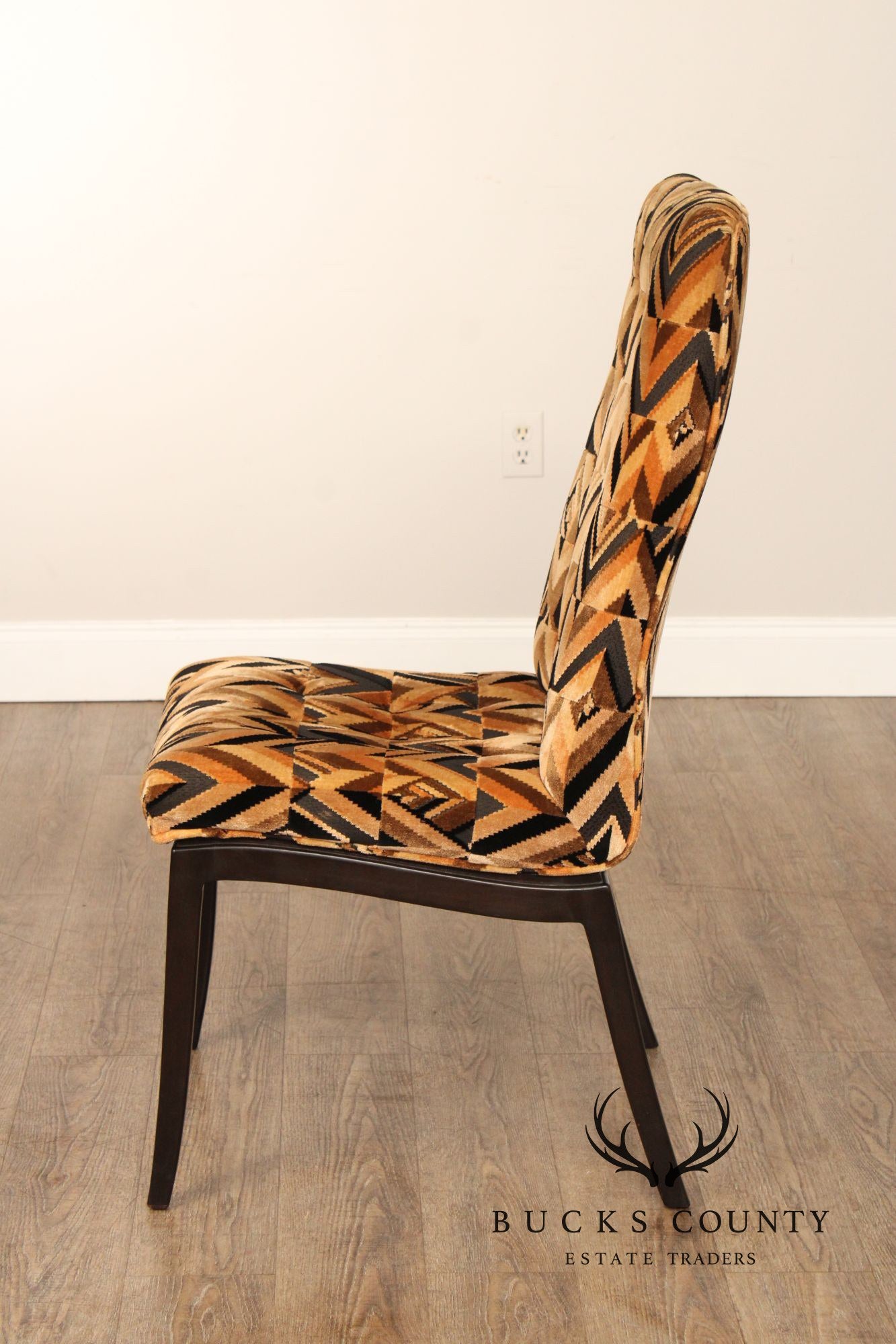 Custom Craft Set Of Six Upholstered Dining Chairs