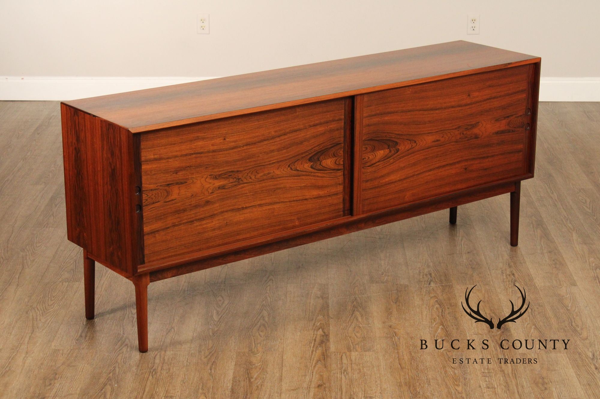 Danish Modern Mid Century Rosewood Sideboard Credenza