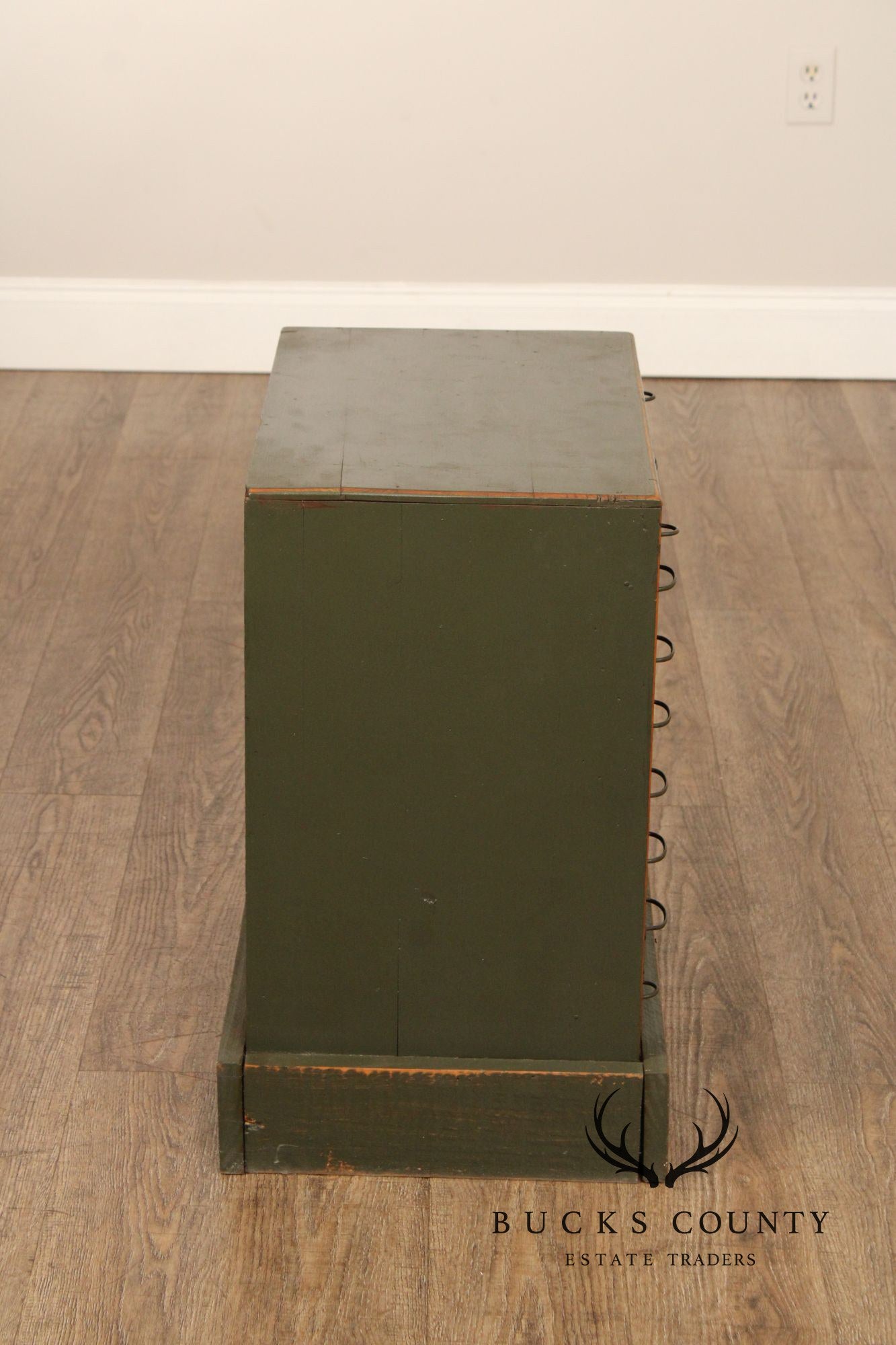 Antique Country Store Compression Spring Cabinet