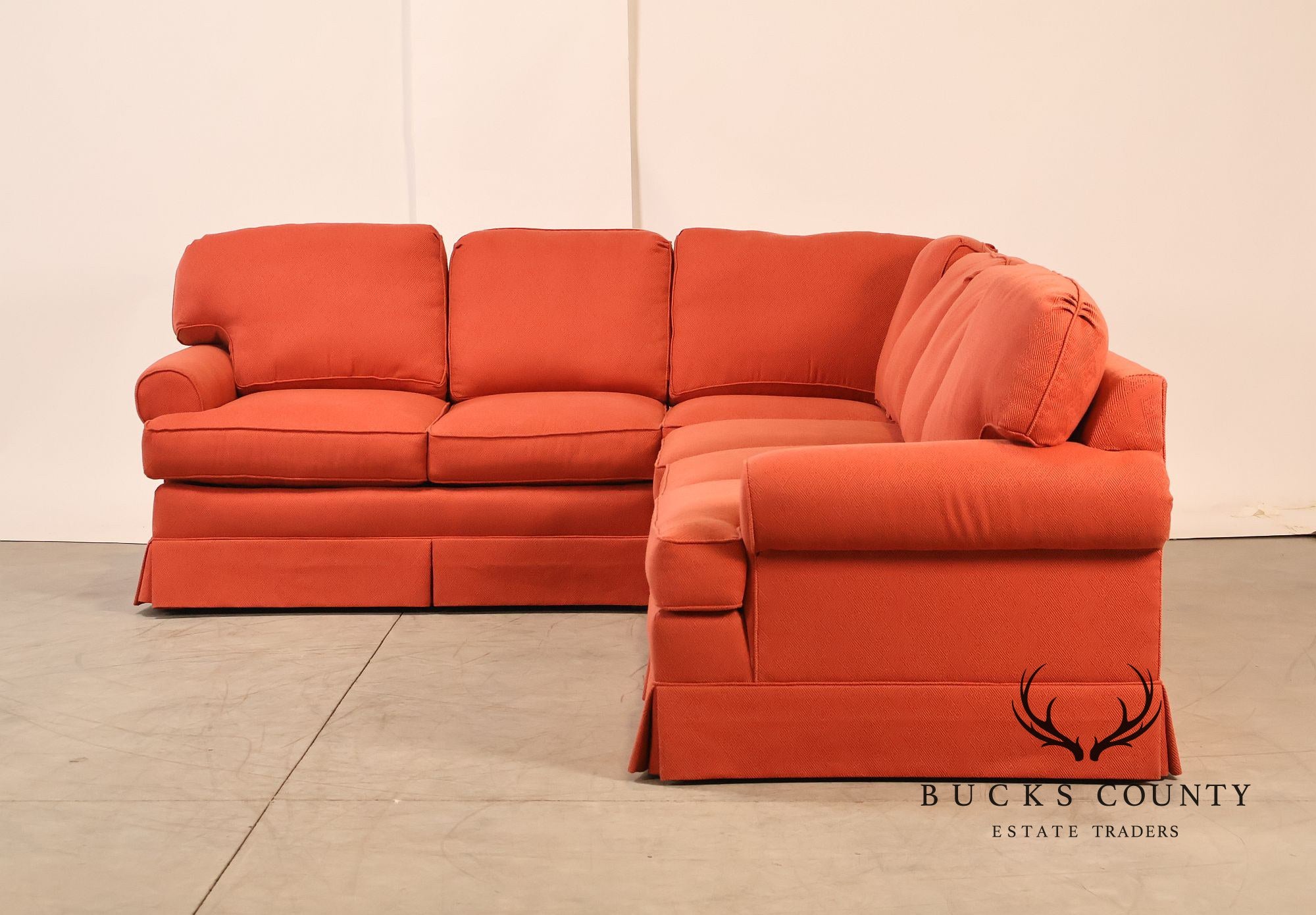 Miles Talbott Left-Facing Custom Upholstered Sectional Sofa