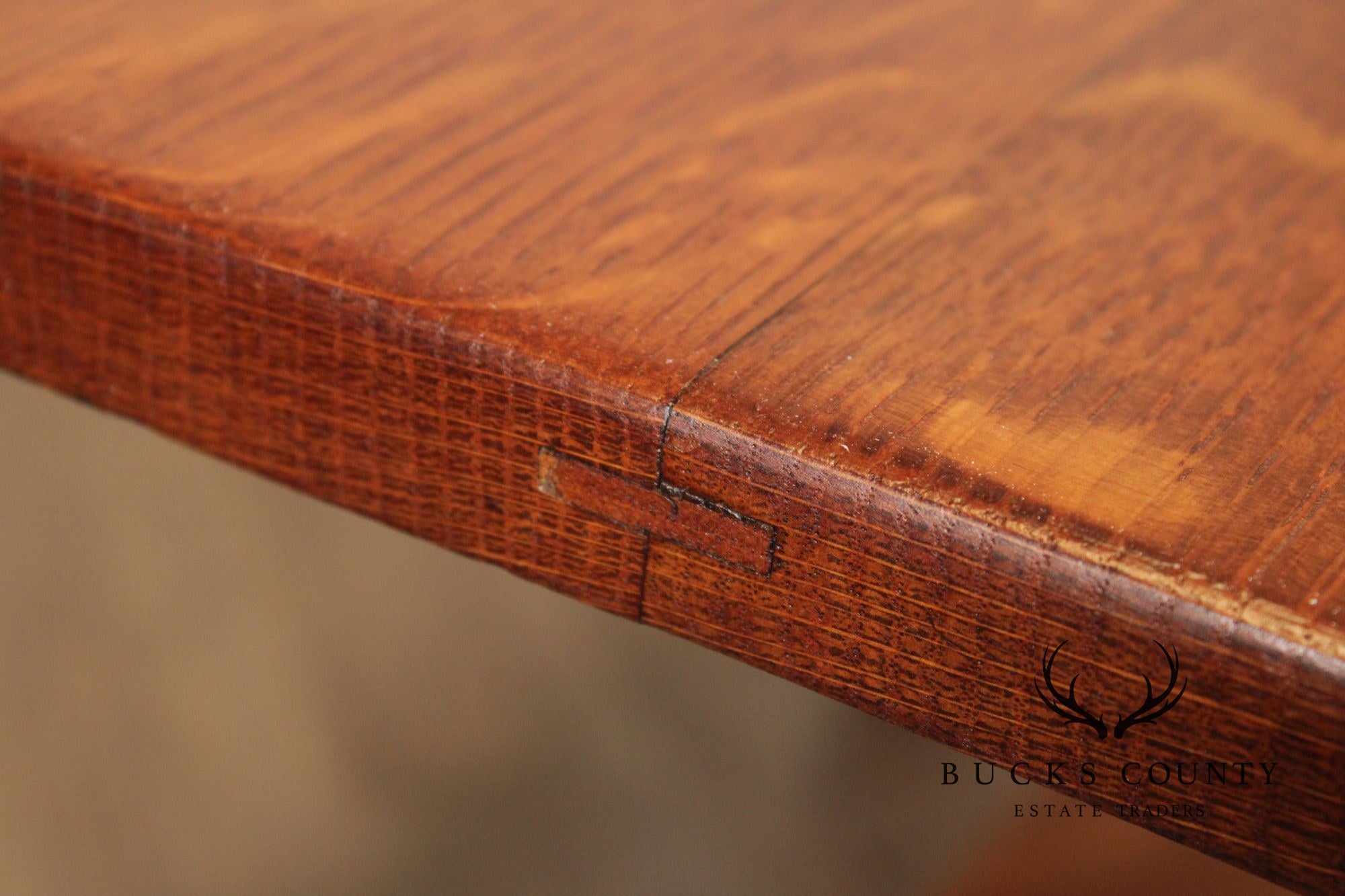 L. & J.G. Stickley Antique Mission Oak Library Table Writing Desk