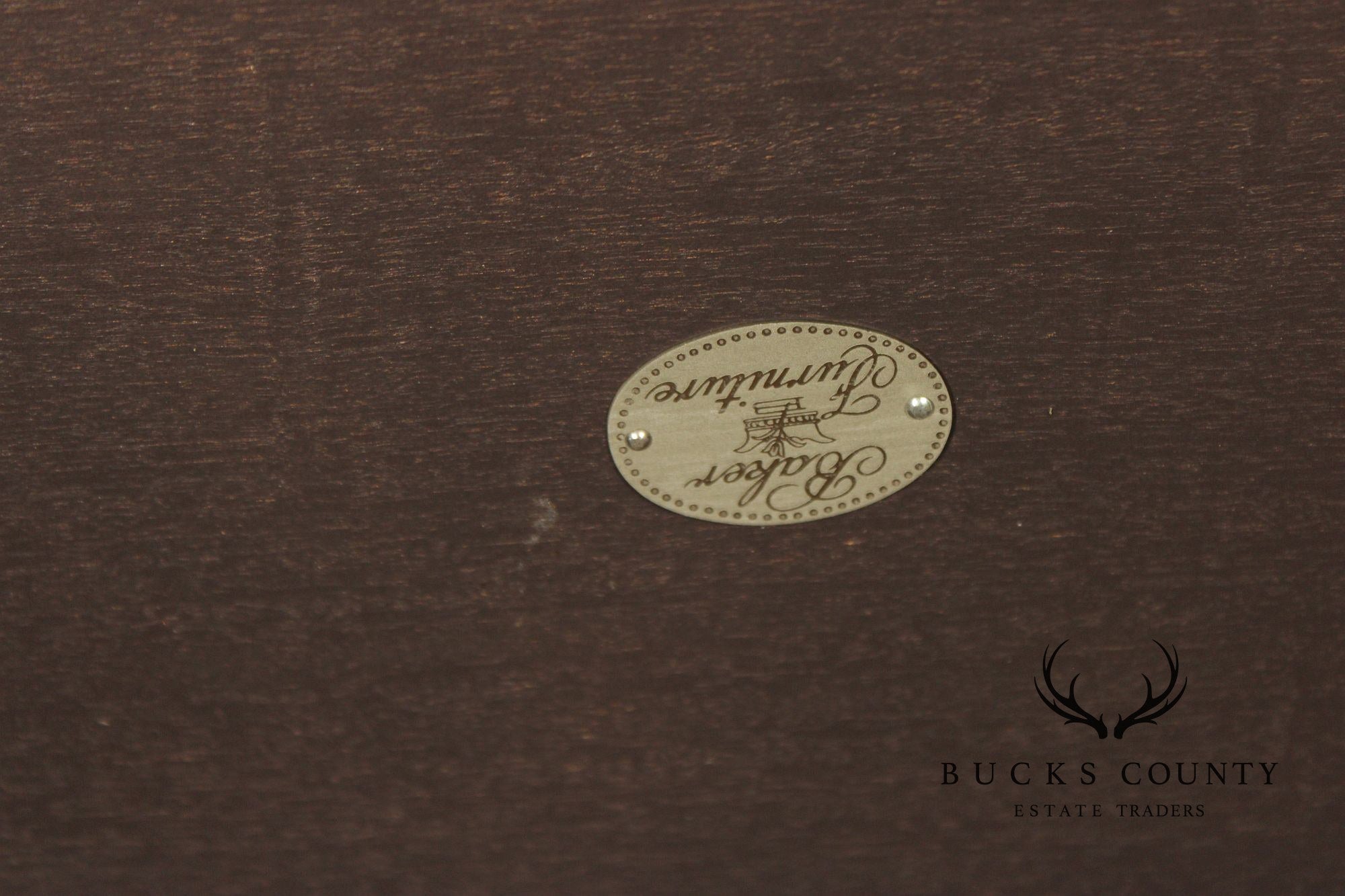 Barbara Barry For Baker Mahogany Long Console Table