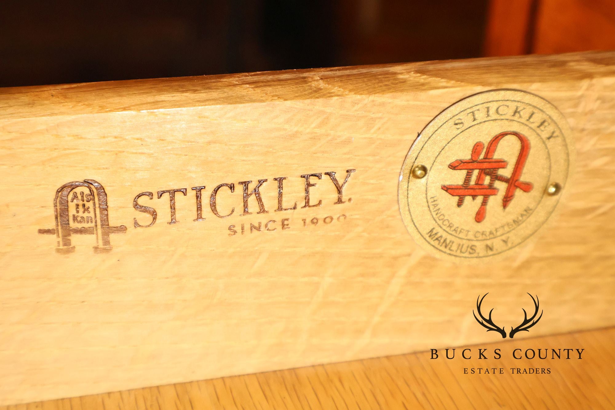 Stickley Furniture Mission Collection Oak Flip Top Harvest Console Or Dining Table