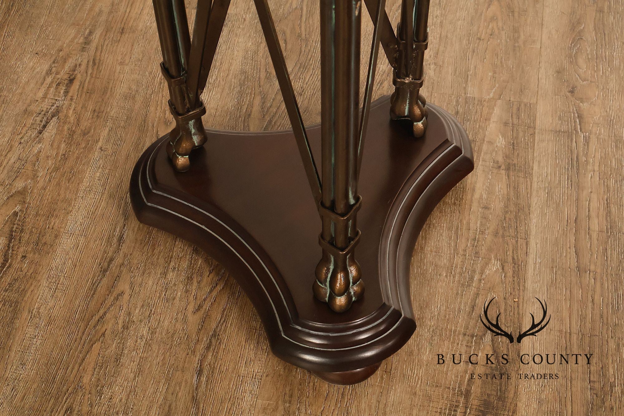 Regency Style Pair Of Mahogany Pedestal Plant Stands