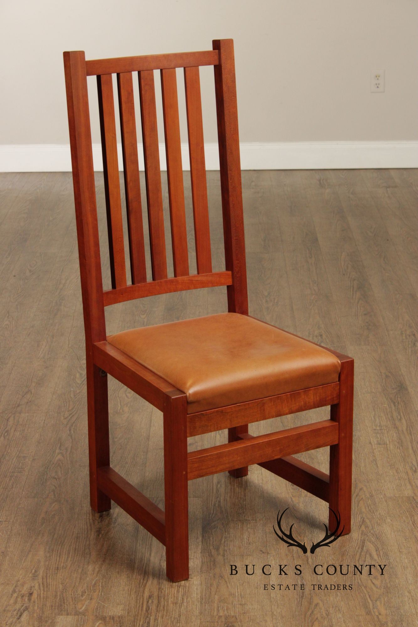 Thomas Moser Mission Style Set Of Six Cherry Dining Chairs