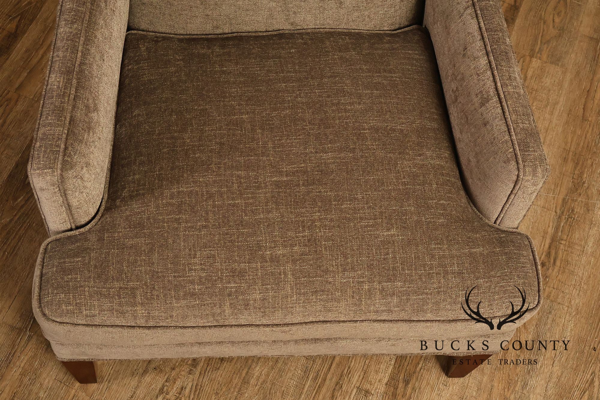 Hickory White Transitional Style Pair of High Back Wing Chairs