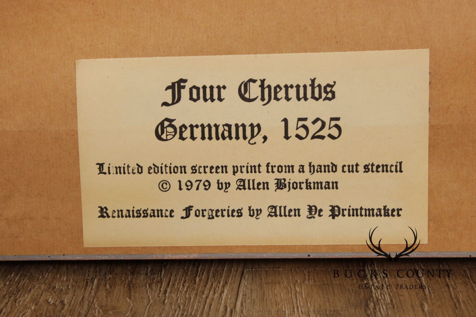 Allen Bjorkman Renaissance Style Print, 'Four Cherubs'