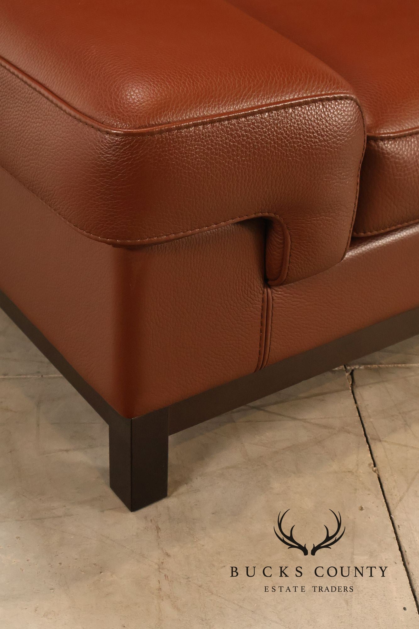 Formenti Pair of Italian Leather Lounge Chairs