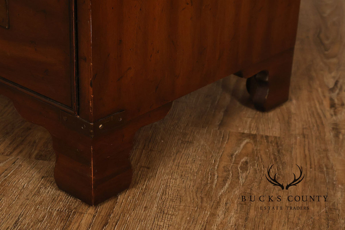 Heritage Campaign Style Walnut Nightstand