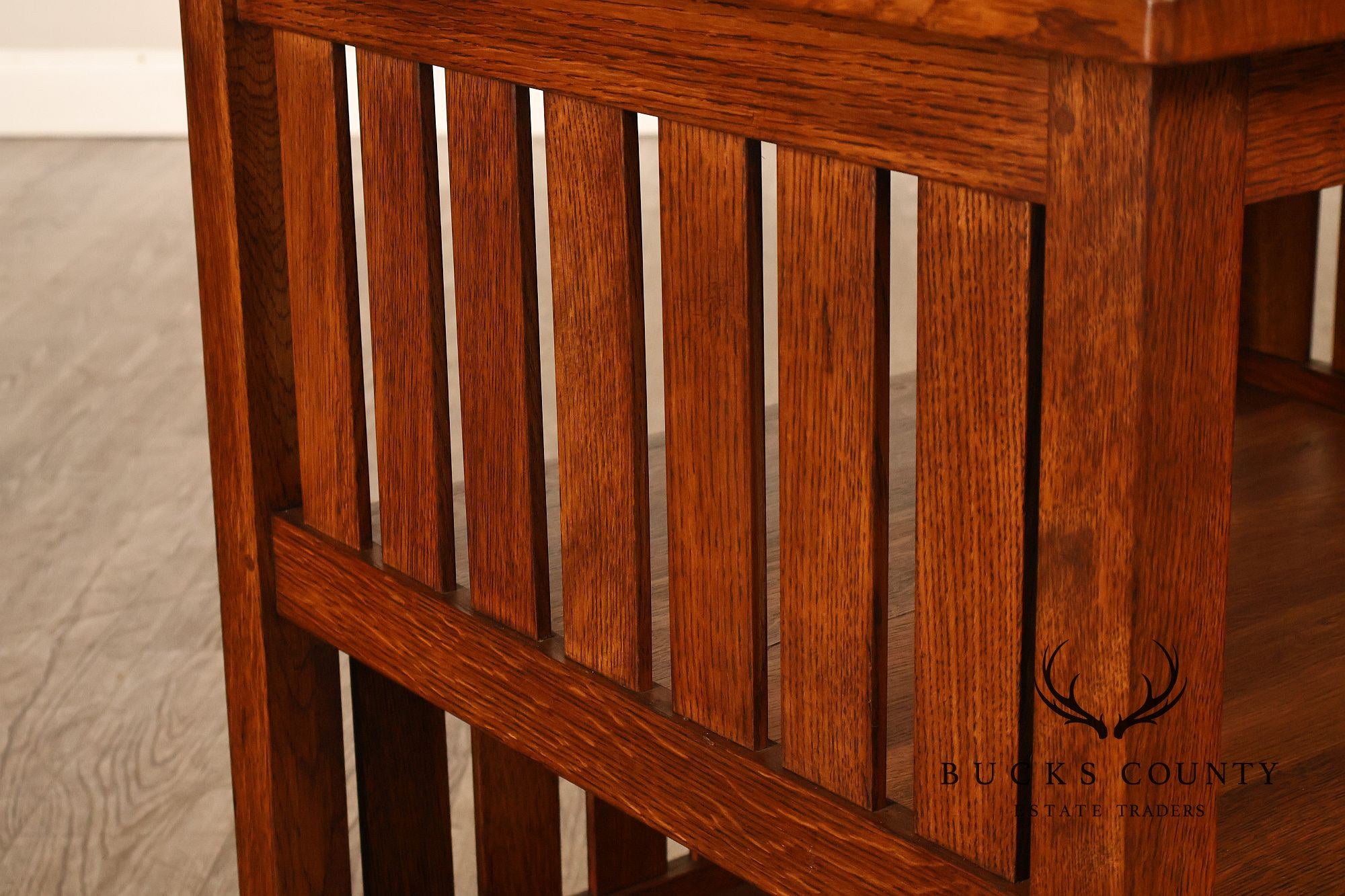 Stickley Mission Collection Slatted Oak Book Table