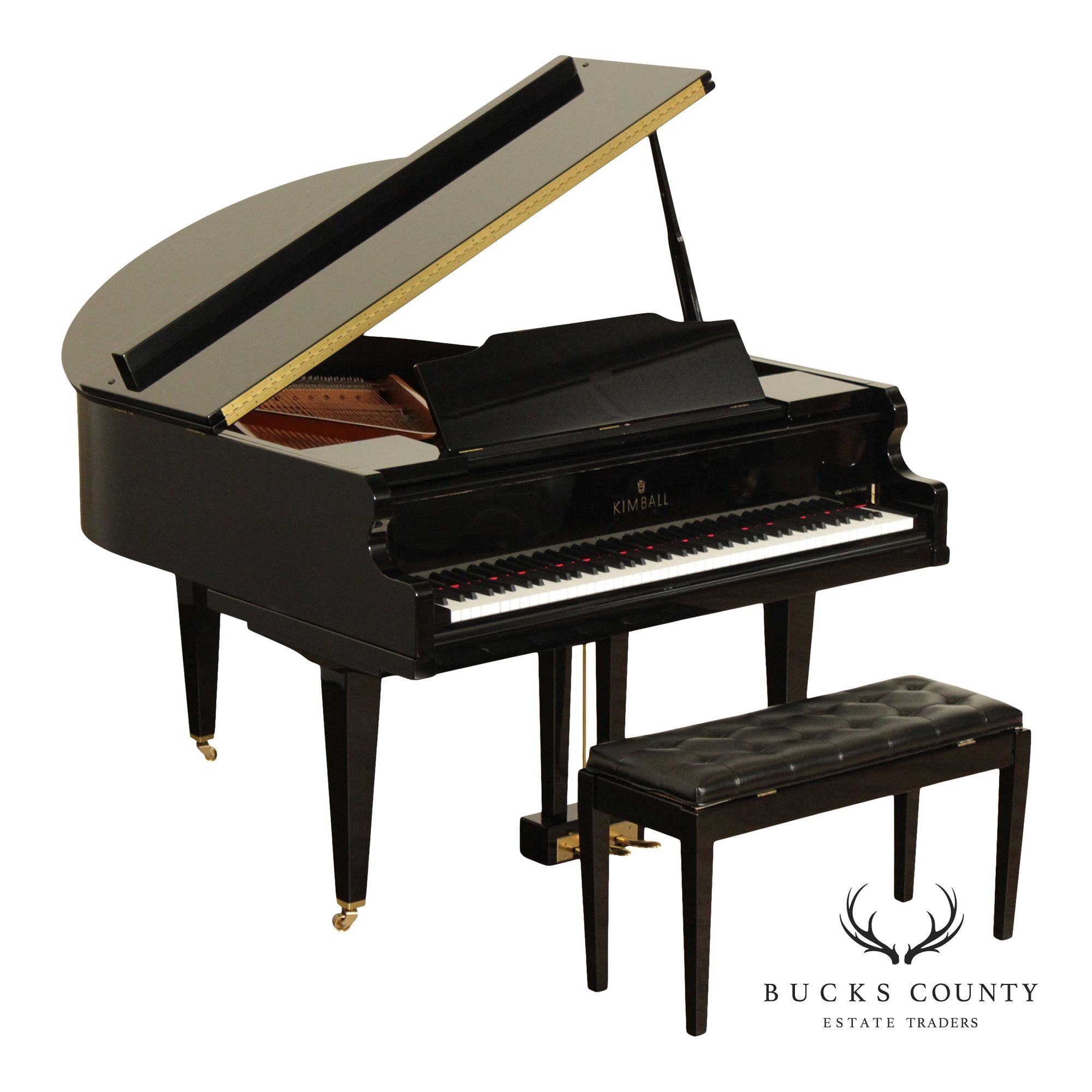 Kimball 'Viennese Classic' Baby Grand Piano and Bench