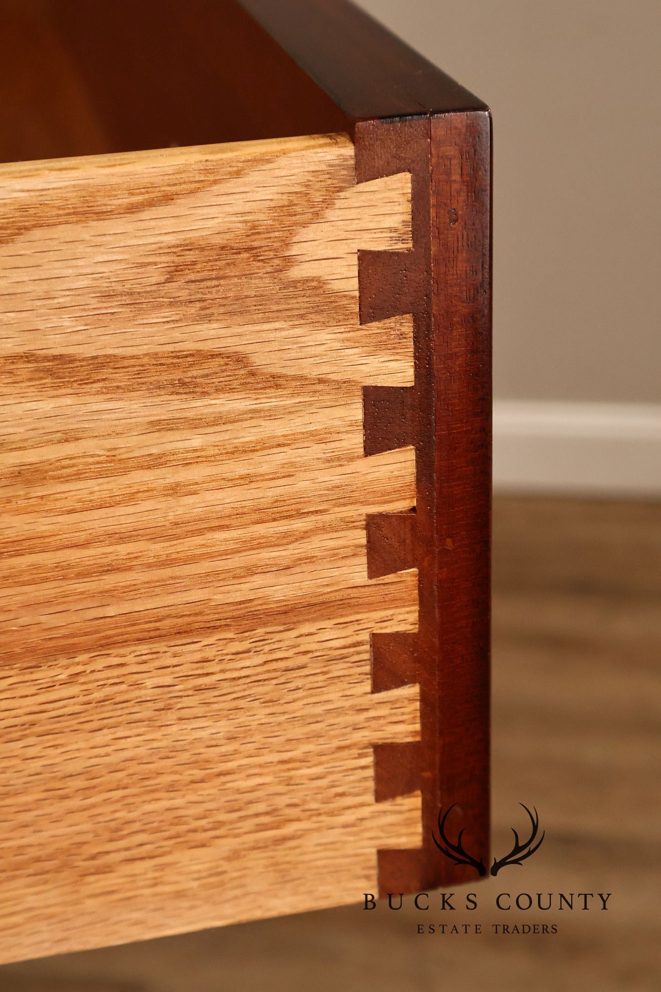 Henkel Harris Chippendale Style Mahogany Tall Chest