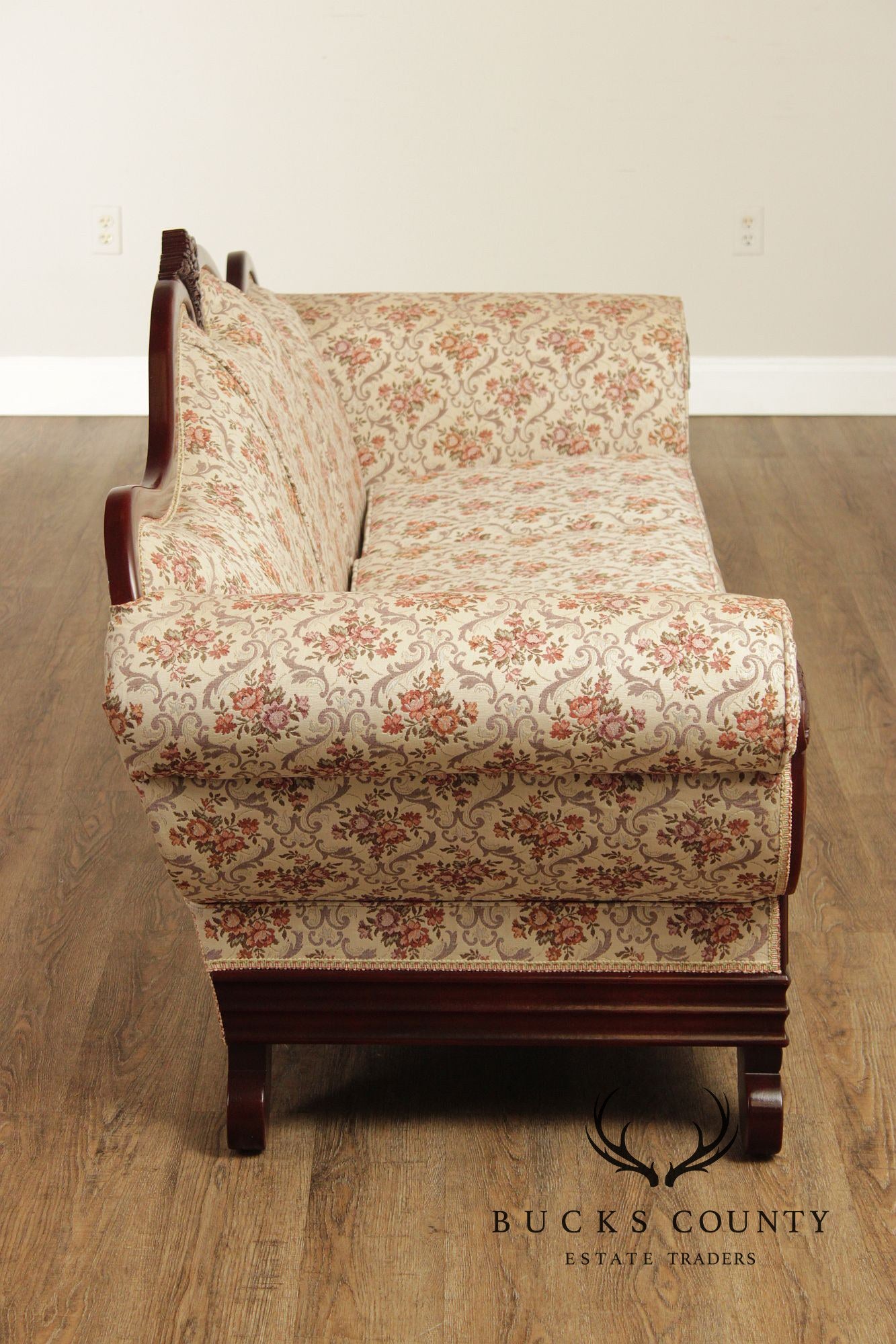 Kimball Victorian Style Carved Mahogany Sofa