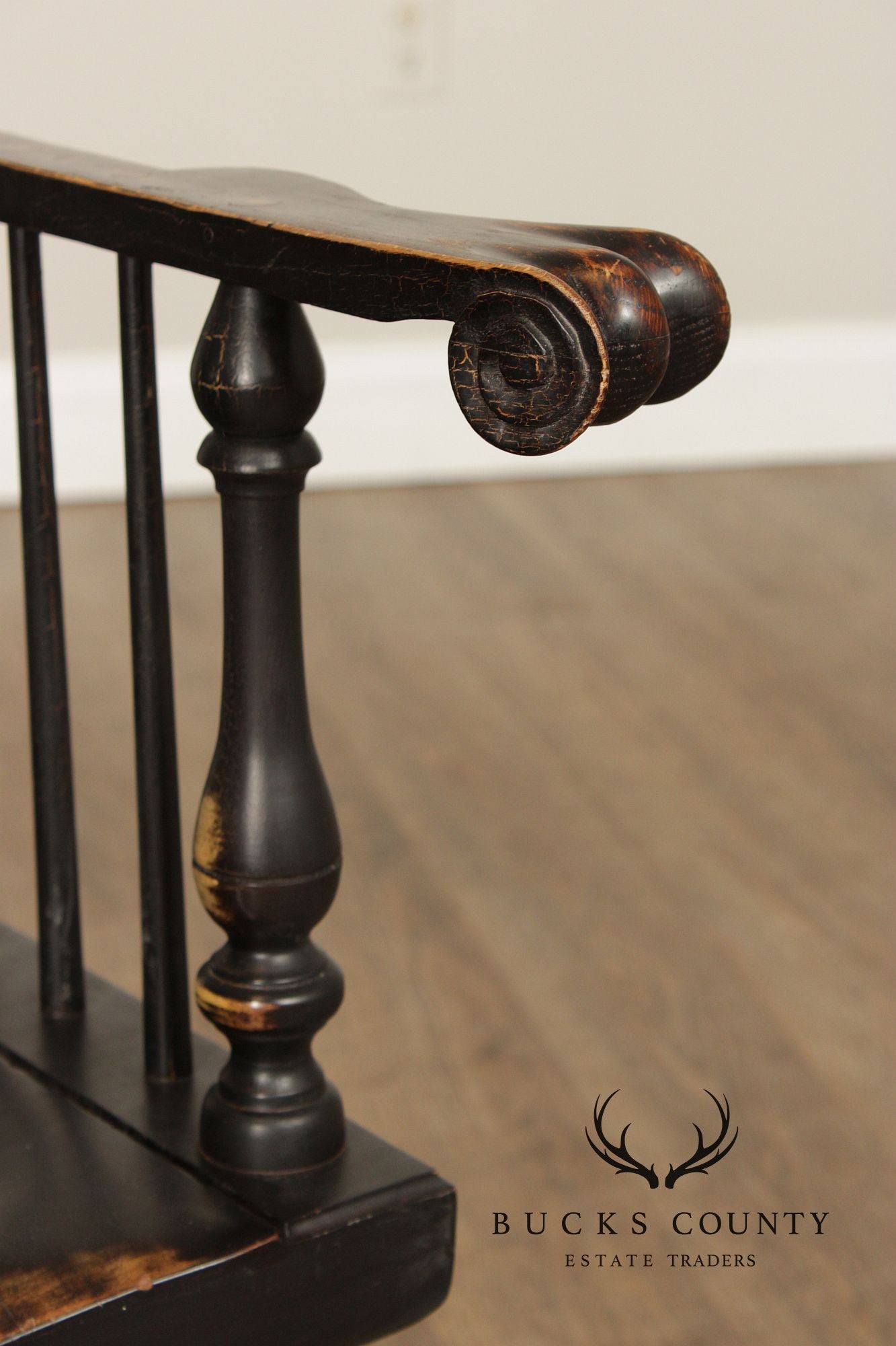 Ashlen Pair of Crackle Painted Windsor Armchairs