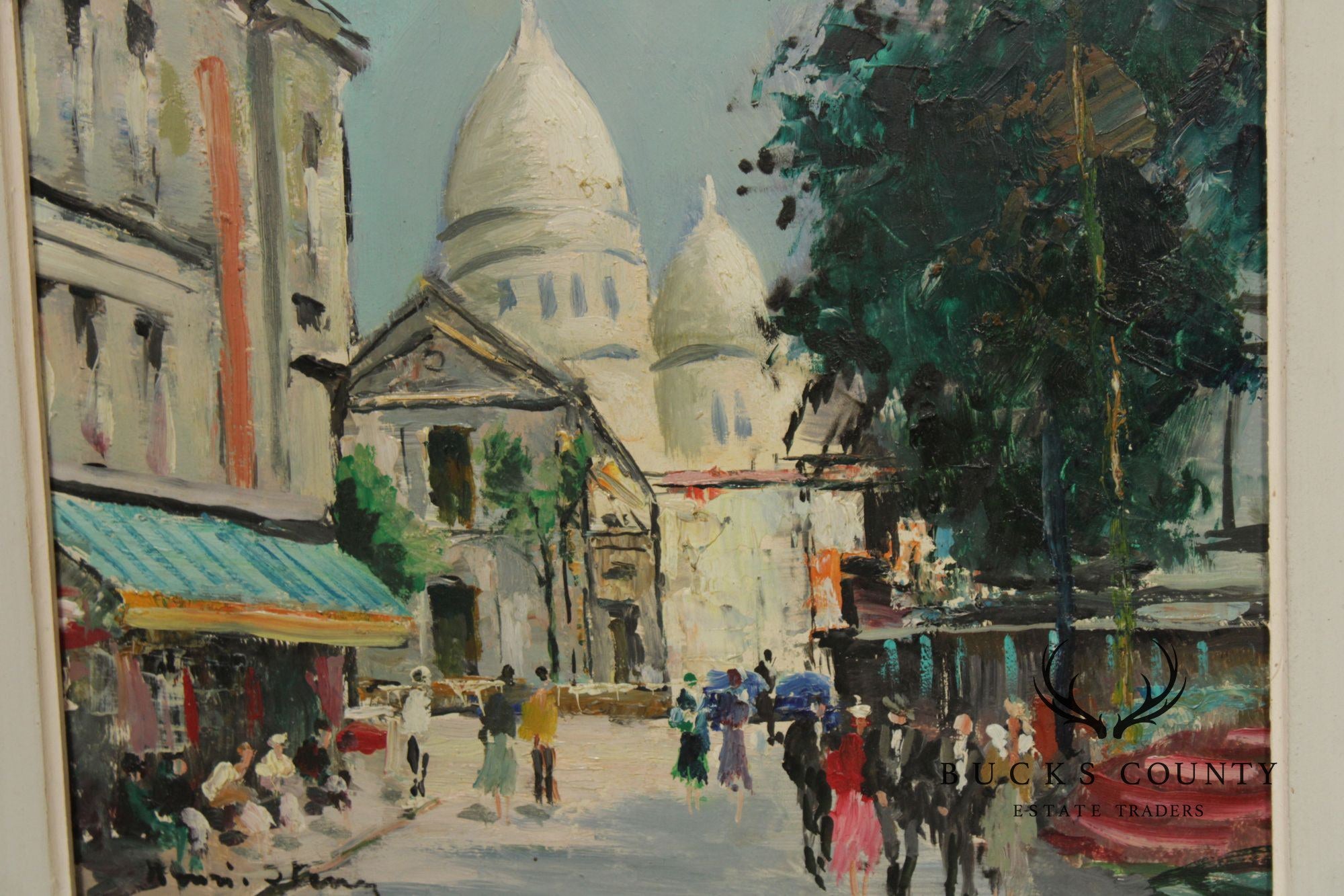 Henri Stenn Pair Of Framed Paintings, Place Du Tertre & Montmartre